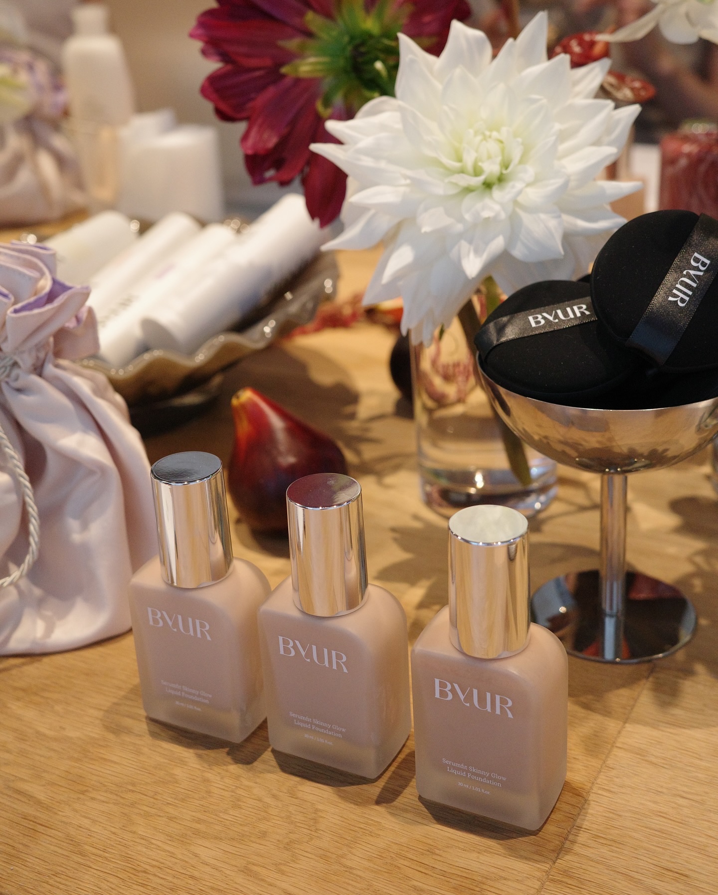 ByUR マルチファンデーション パフのクチコミ「@byurjapan のBeauty Mate Event Vol.3へ🍒✨

今日9/11(.....」（3枚目）