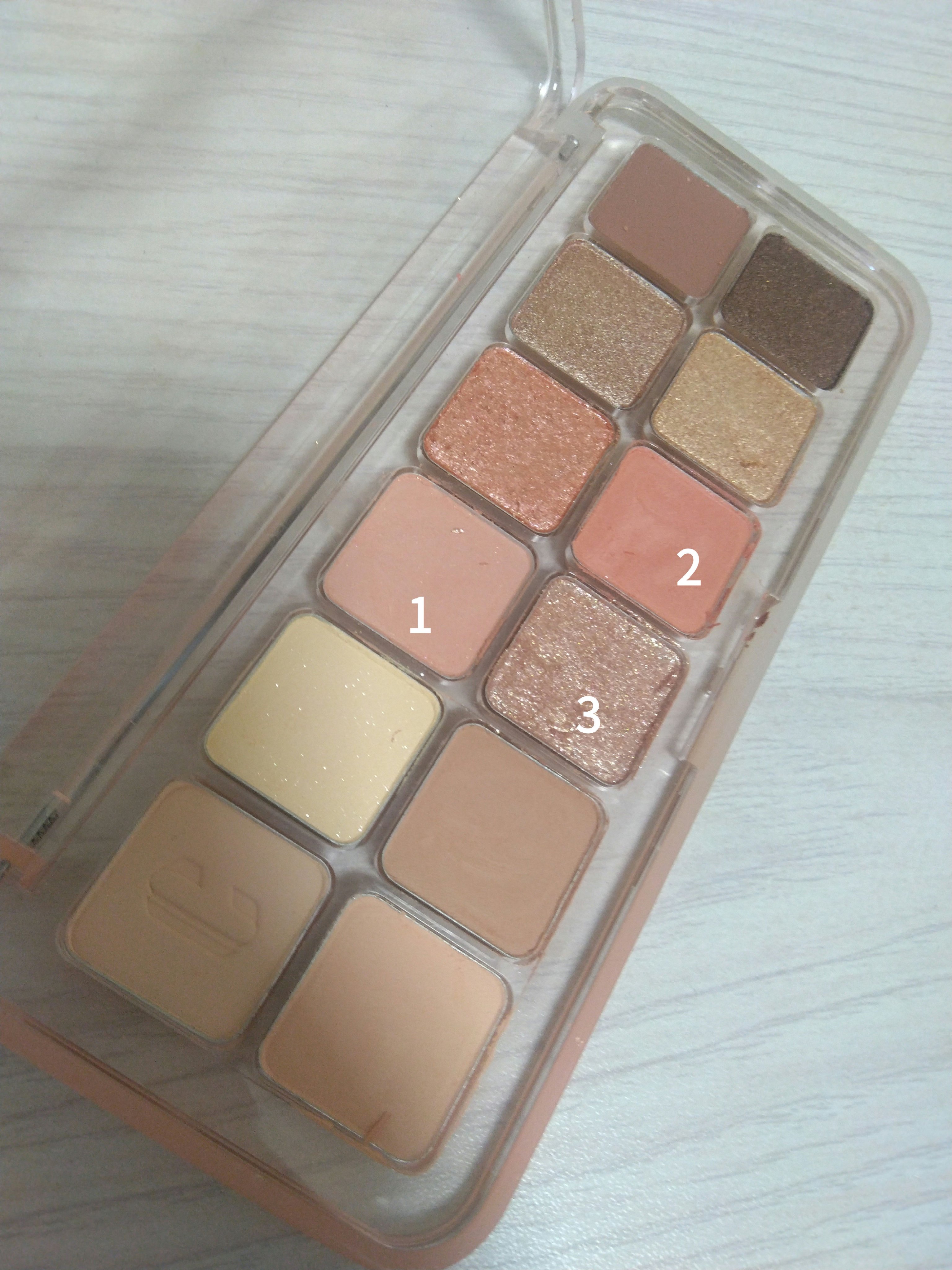 プロ アイ パレット エアー 106 DBG コーラル(GYEONGBOKGUNG STROLL)/CLIO/アイシャドウパレットを使ったクチコミ（2枚目）