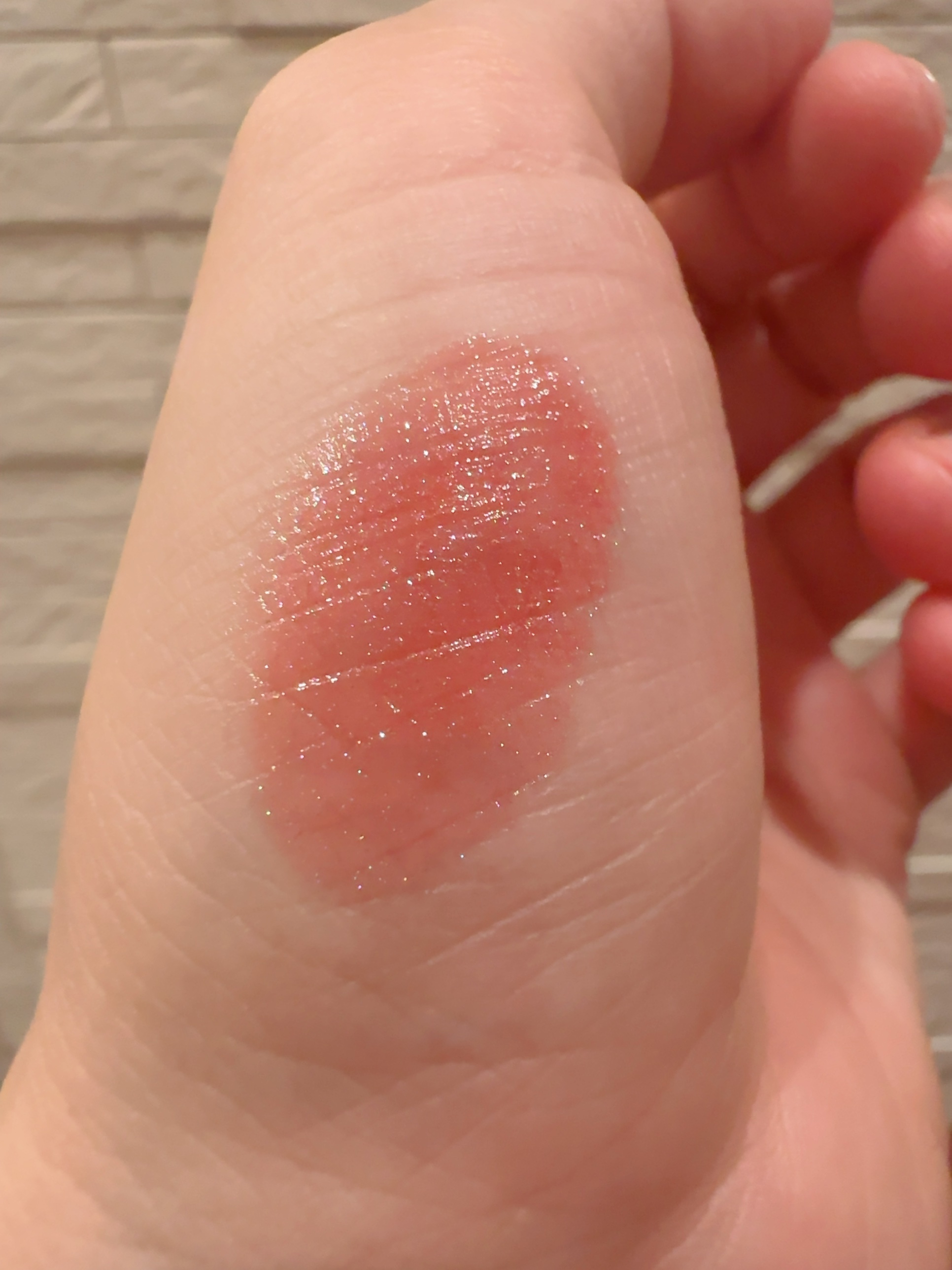 キヌケアグローアップ グリーム PK 335 G ロージーアイス/shu uemura/口紅を使ったクチコミ（2枚目）