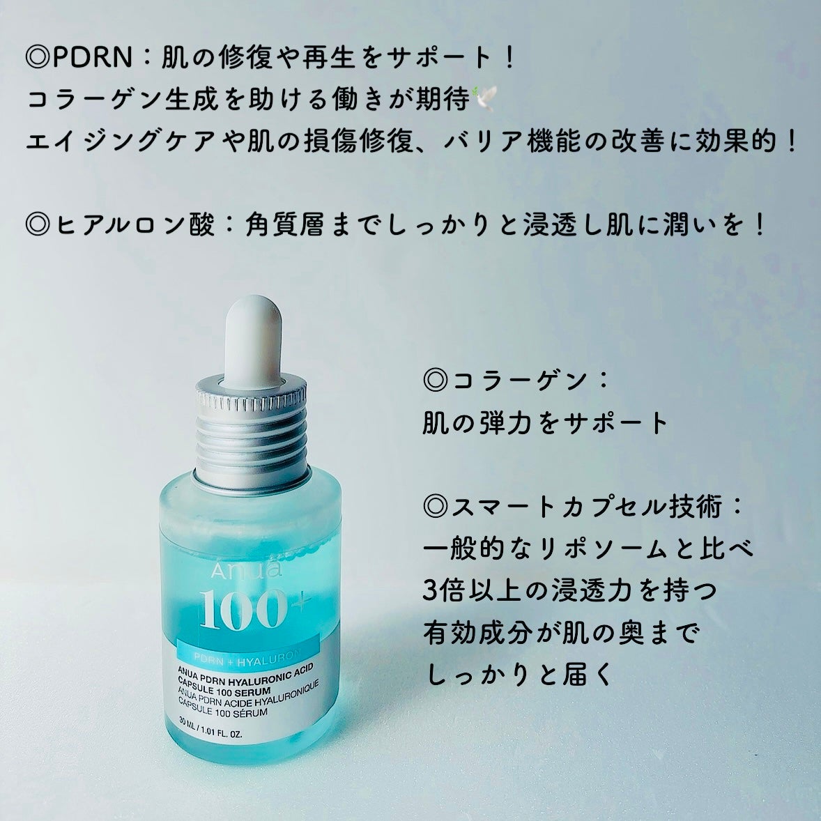 PDRNヒアルロン酸カプセル100セラム/Anua/美容液を使ったクチコミ(4枚目)