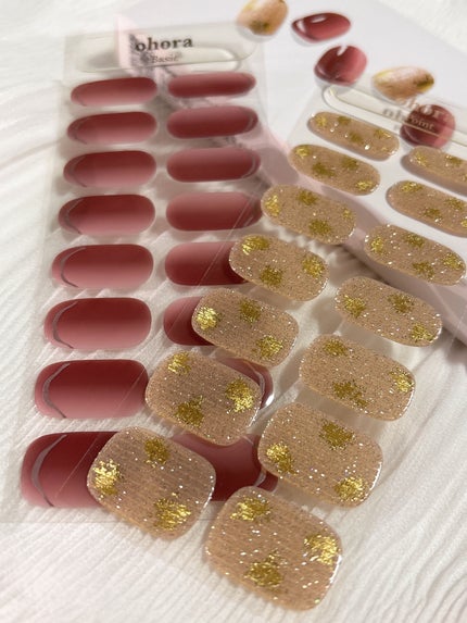 セミキュアジェルネイル(ハンド)/ohora/ネイルシールを使ったクチコミ(8枚目)