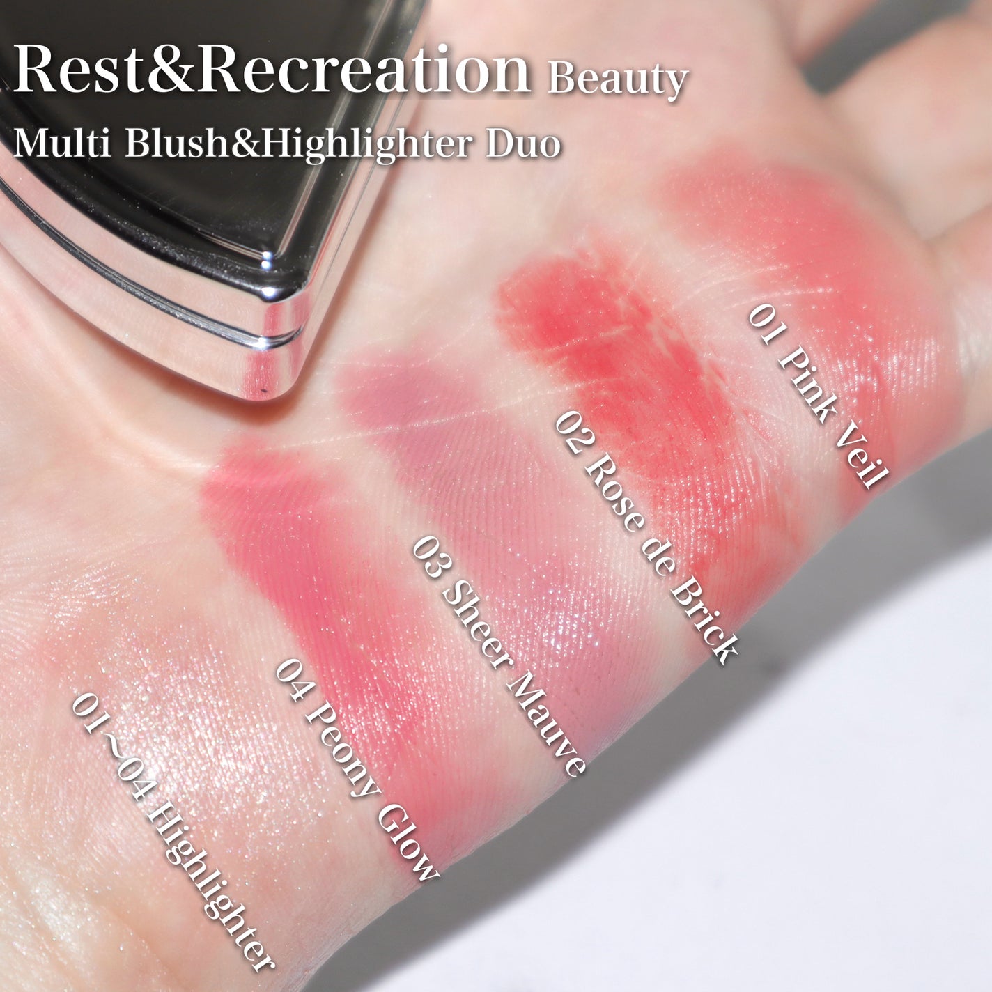 マルチブラッシュアンドハイライターデュオ/Rest & Recreation BEAUTY/ジェル・クリームチークを使ったクチコミ(4枚目)