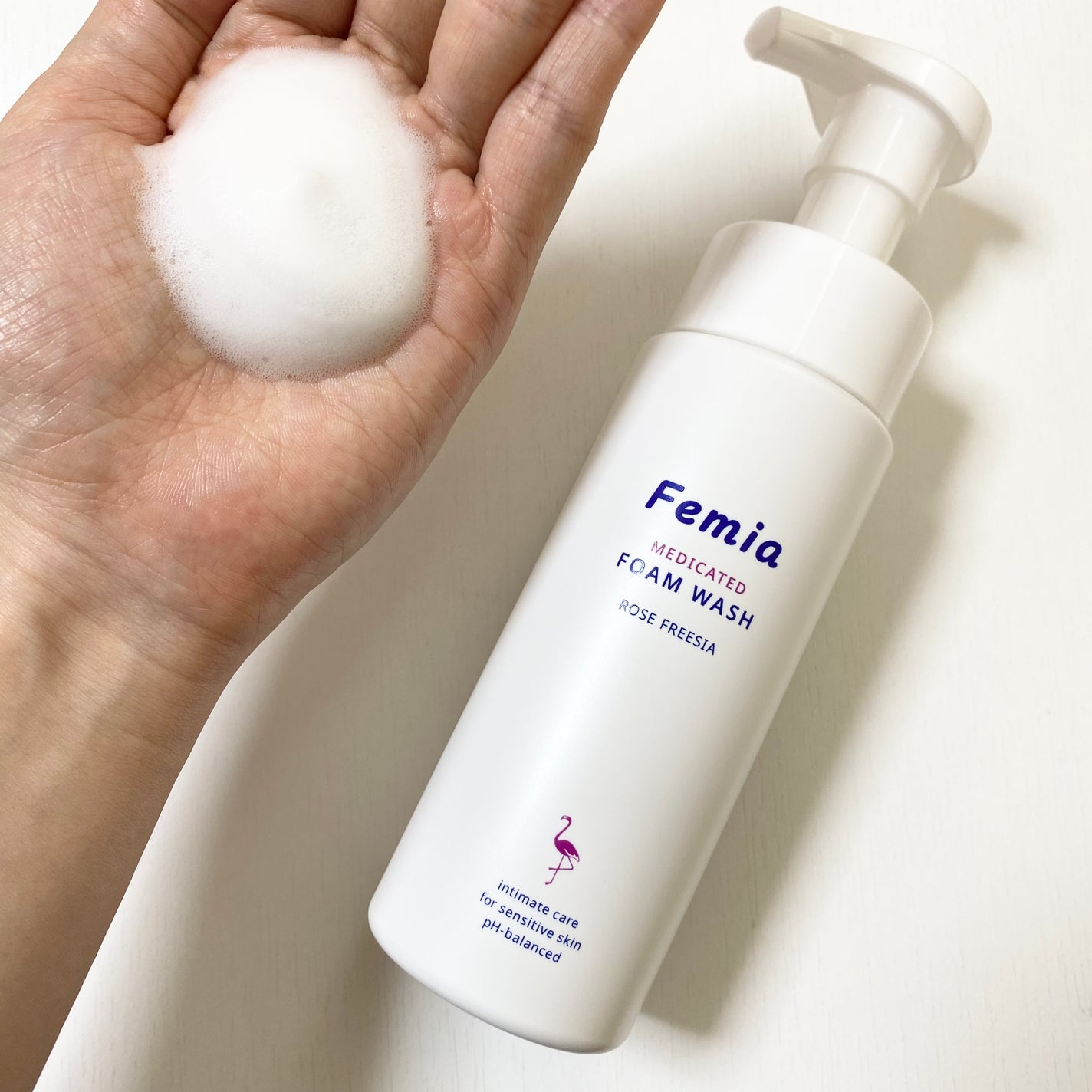 薬用泡ウォッシュ ローズとフリージアの香り /Femia/デリケートゾーンケアを使ったクチコミ(2枚目)