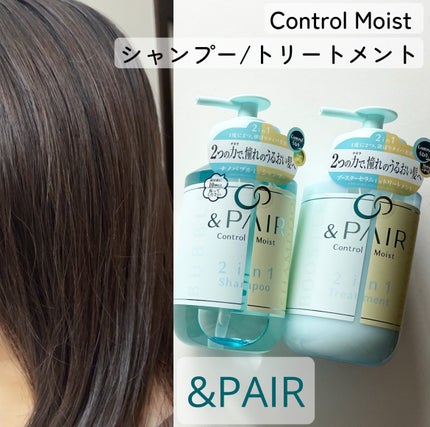 アンドペア コントロール モイスト 2in1 シャンプー&ヘアトリートメント/&PAIR/市販シャンプーを使ったクチコミ(1枚目)