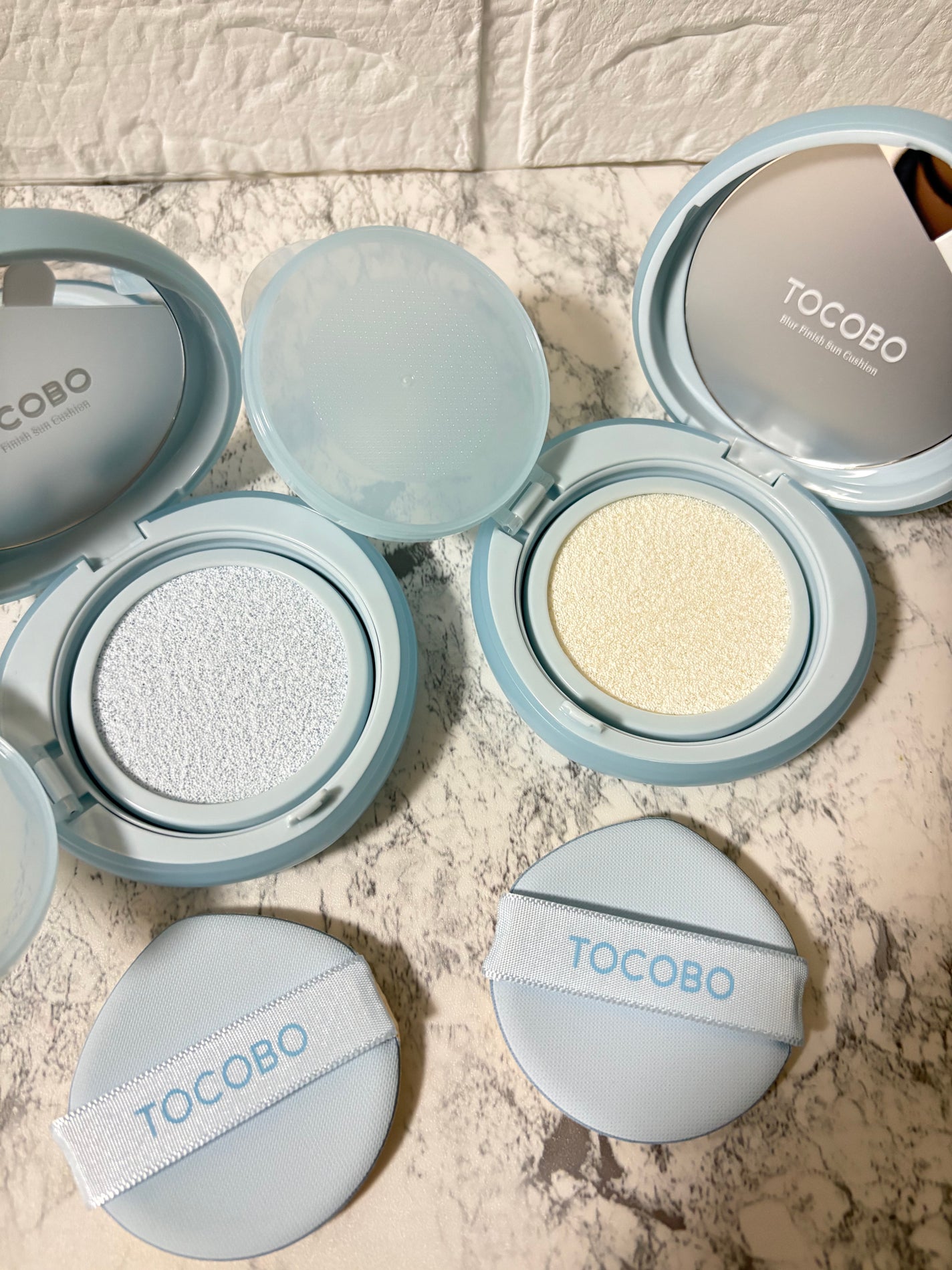 ブラーフィニッシュサンクッション/TOCOBO/日焼け止めパウダーを使ったクチコミ(4枚目)