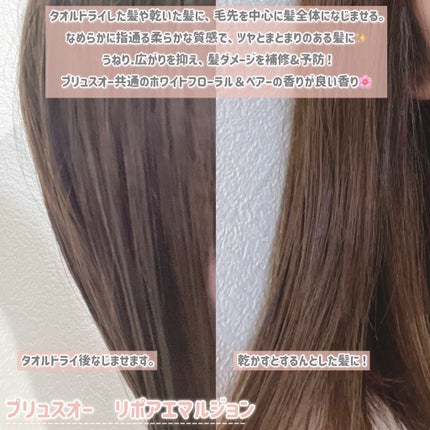 リポアエマルジョン/plus eau/ヘアミルクを使ったクチコミ(3枚目)