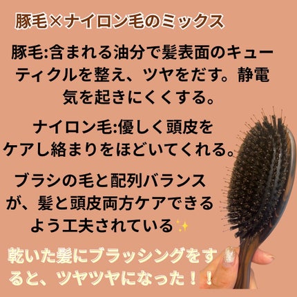 ヘッドスパ ブラシ/ラ・カスタ/ヘアブラシを使ったクチコミ(2枚目)