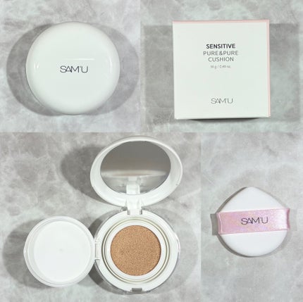 センシティブピュア&ピュアクッション/SAM'U/クッションファンデーションを使ったクチコミ(2枚目)