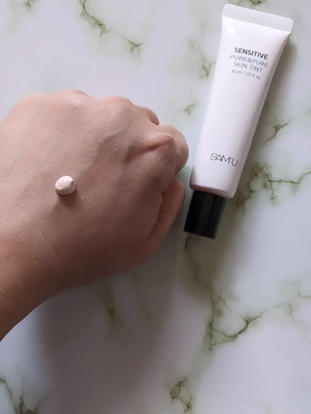 センシティブピュア＆ピュアスキンティント/SAM'U/化粧下地を使ったクチコミ（2枚目）