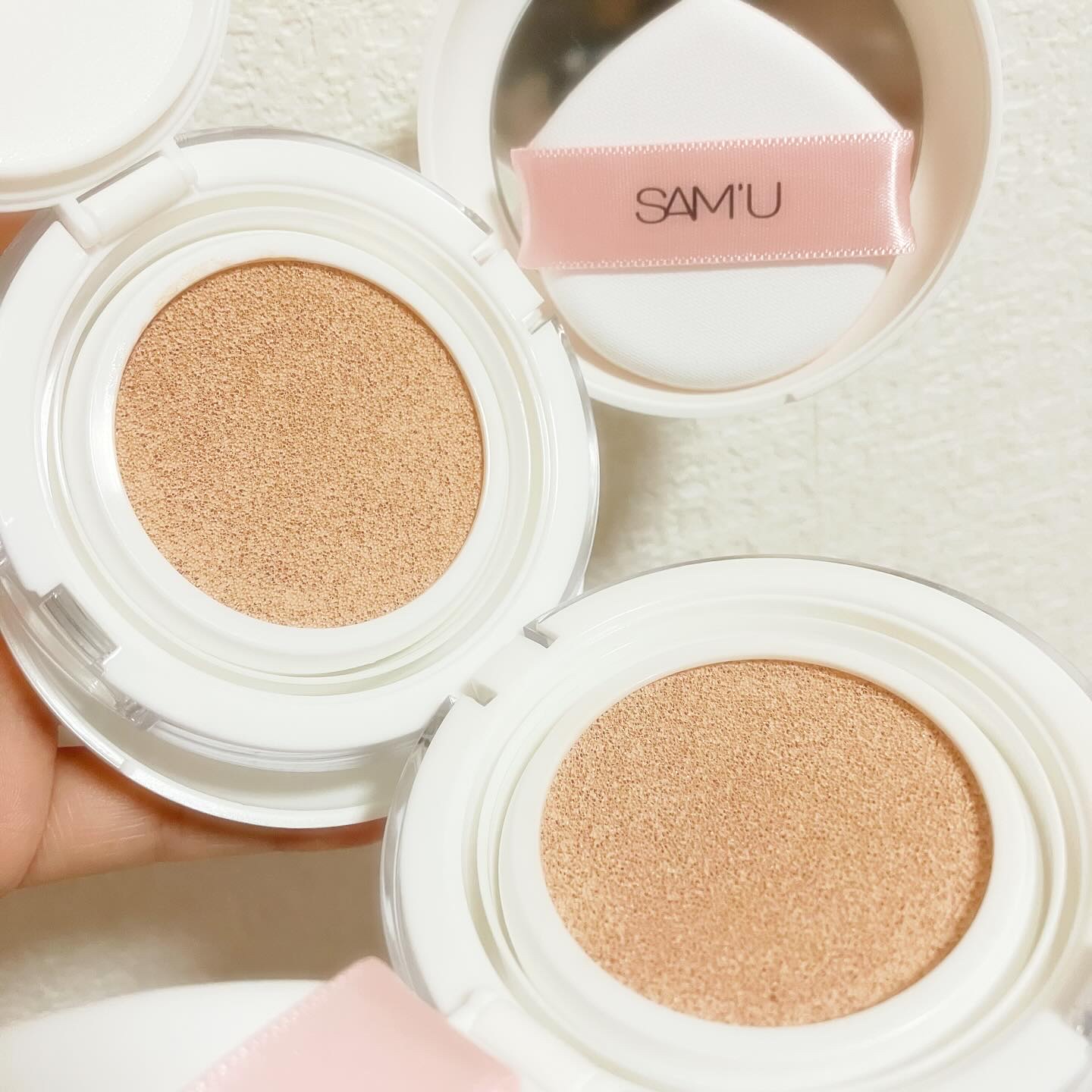 センシティブピュア＆ピュアクッション/SAM'U/クッションファンデーションを使ったクチコミ（3枚目）