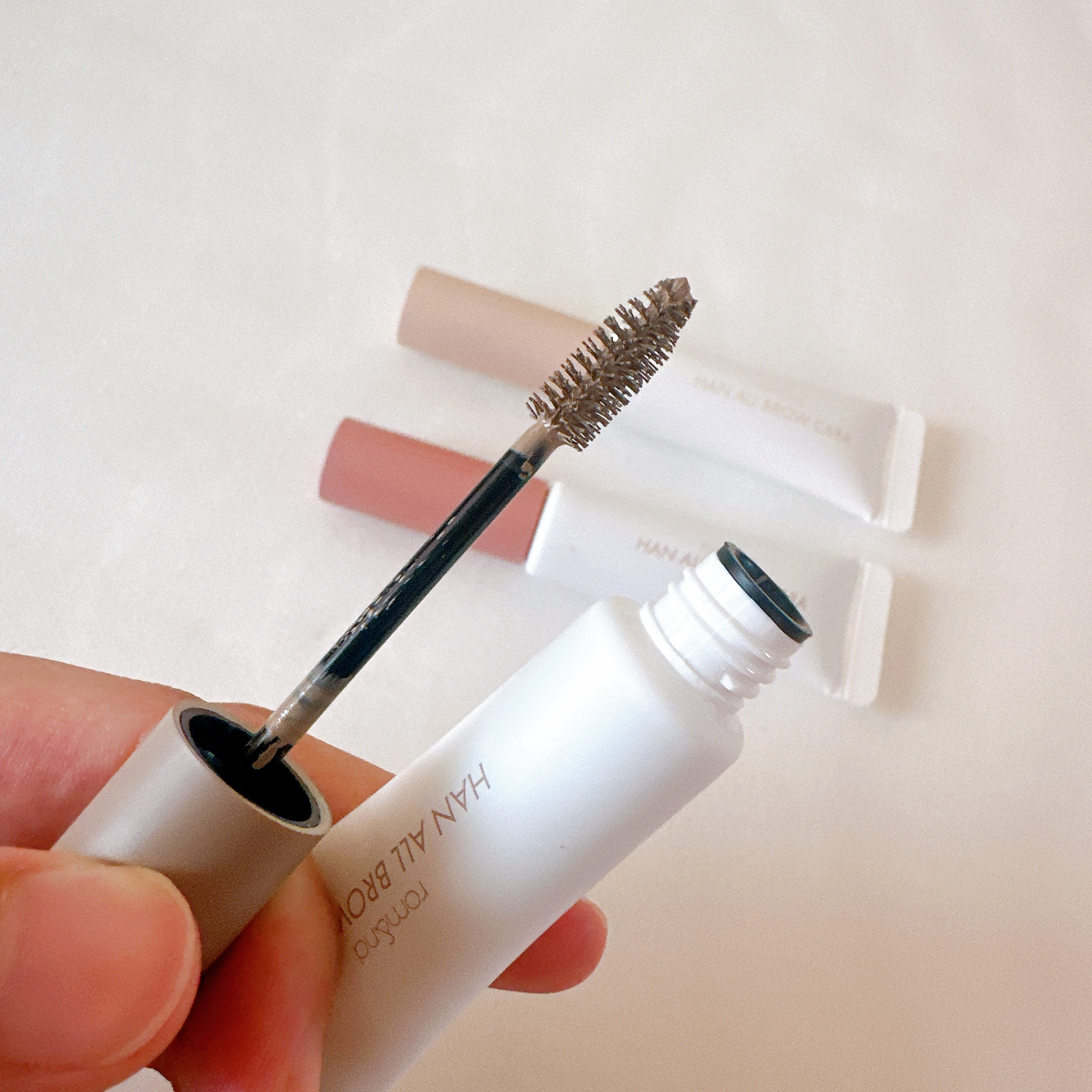 ハンオールブロウカラ/rom&nd/眉マスカラを使ったクチコミ（3枚目）