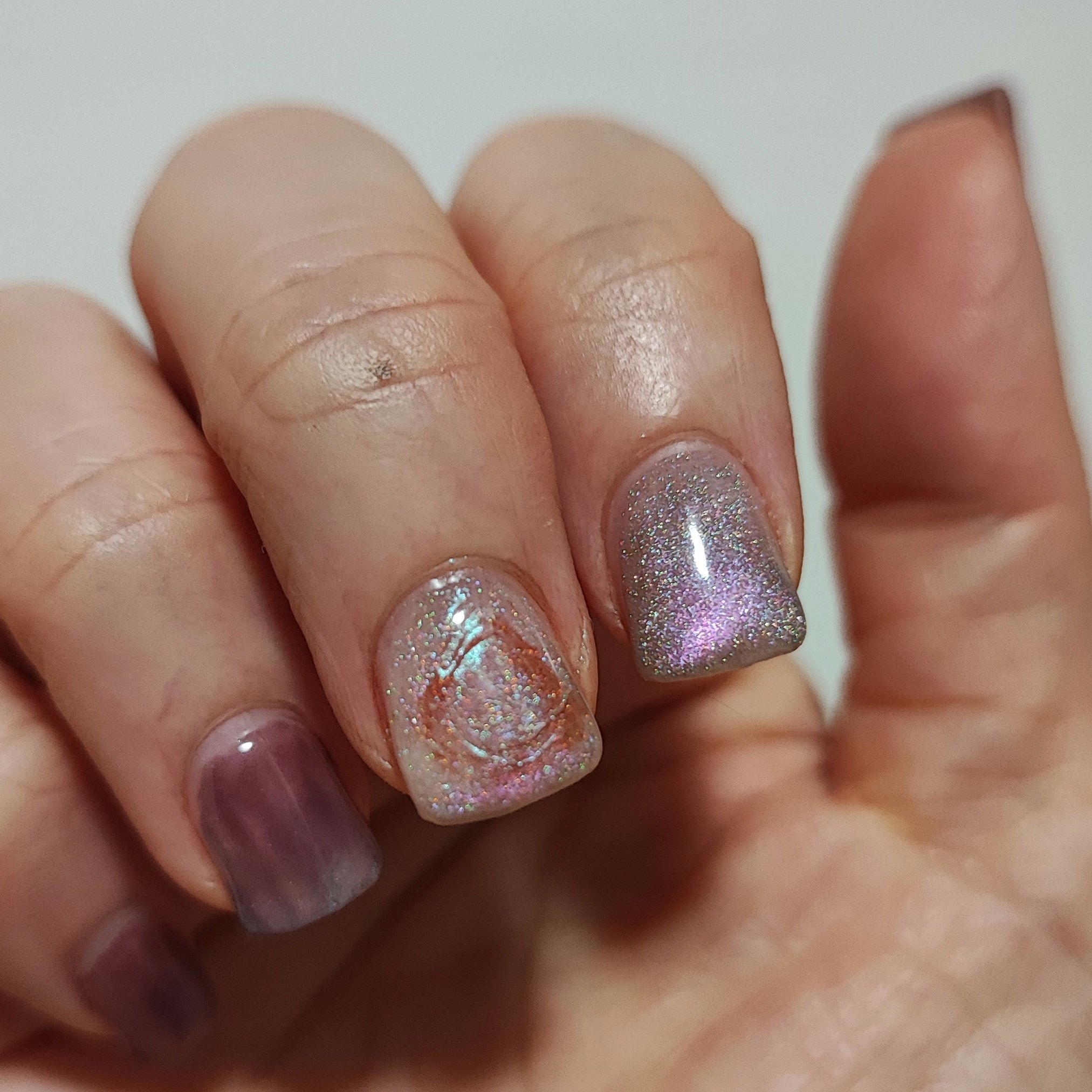 Rainbow Glass Cat Magnetic Gel/BORN PRETTY/ジェルネイルを使ったクチコミ（3枚目）