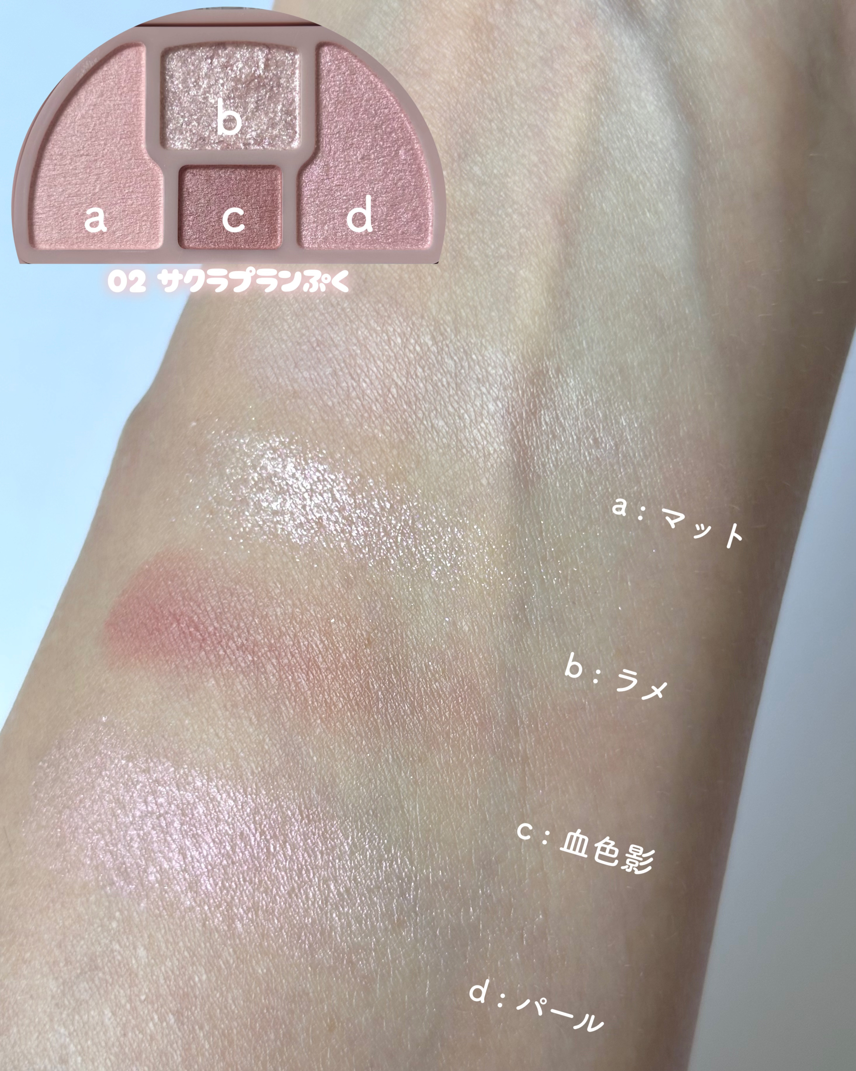 プランぷくコーデアイズ/キャンメイク/パウダーアイシャドウを使ったクチコミ（2枚目）