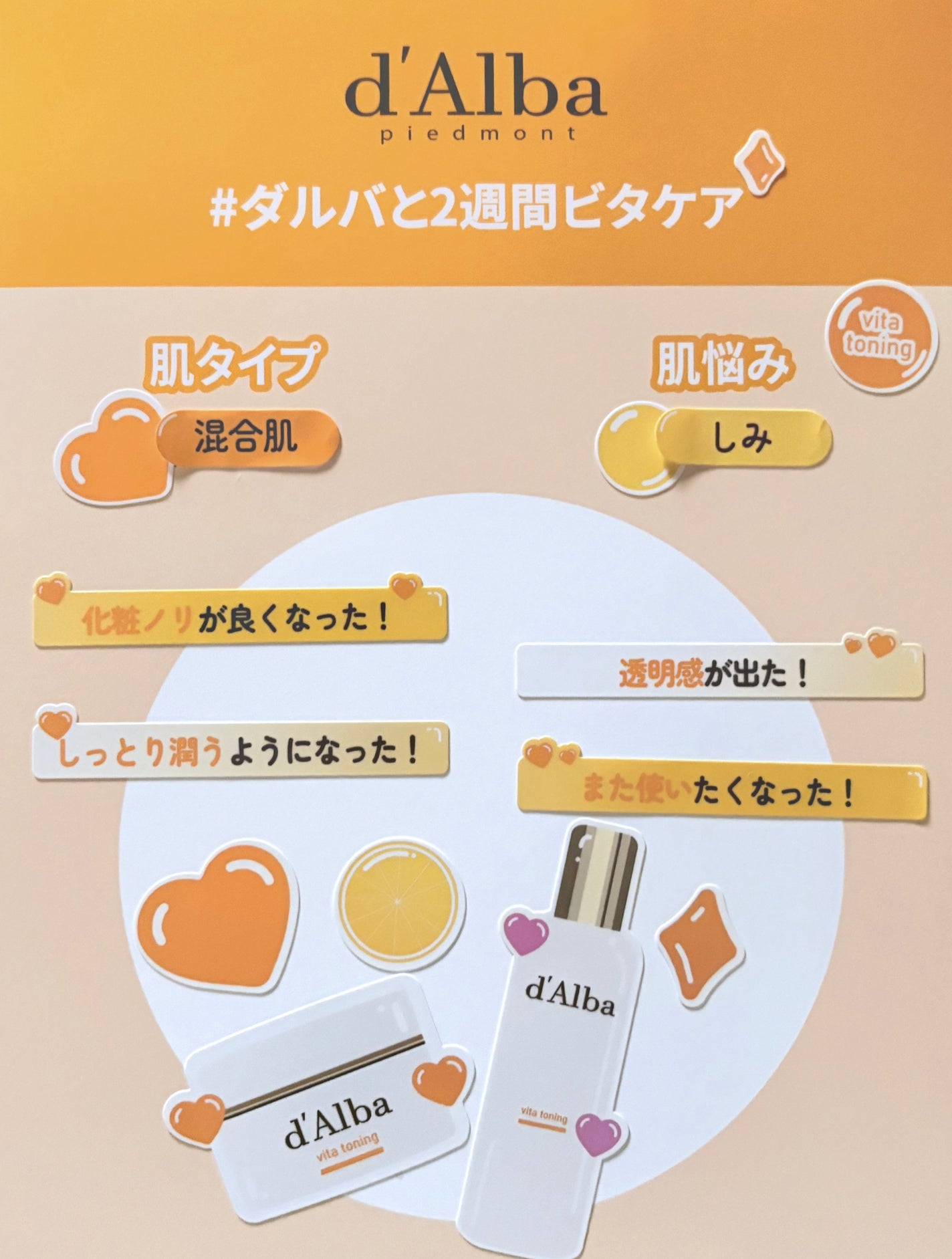 ビタトーニングセラムトナー/ダルバ/化粧水を使ったクチコミ(2枚目)