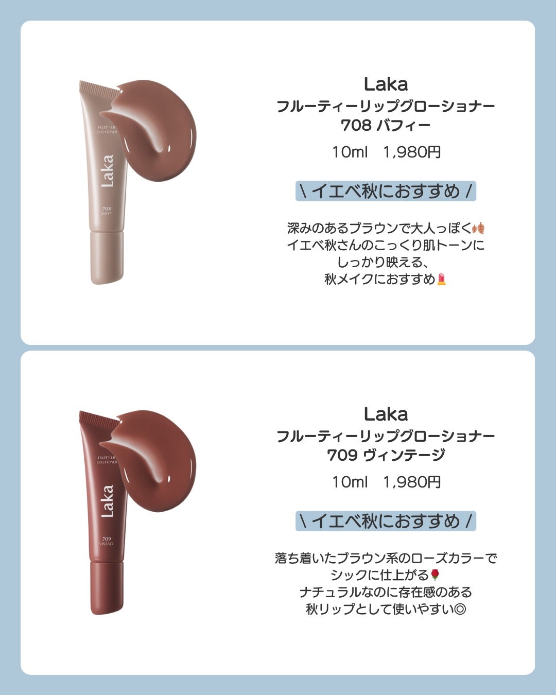 フルーティーリップグローショナー/Laka/リップグロスを使ったクチコミ(4枚目)