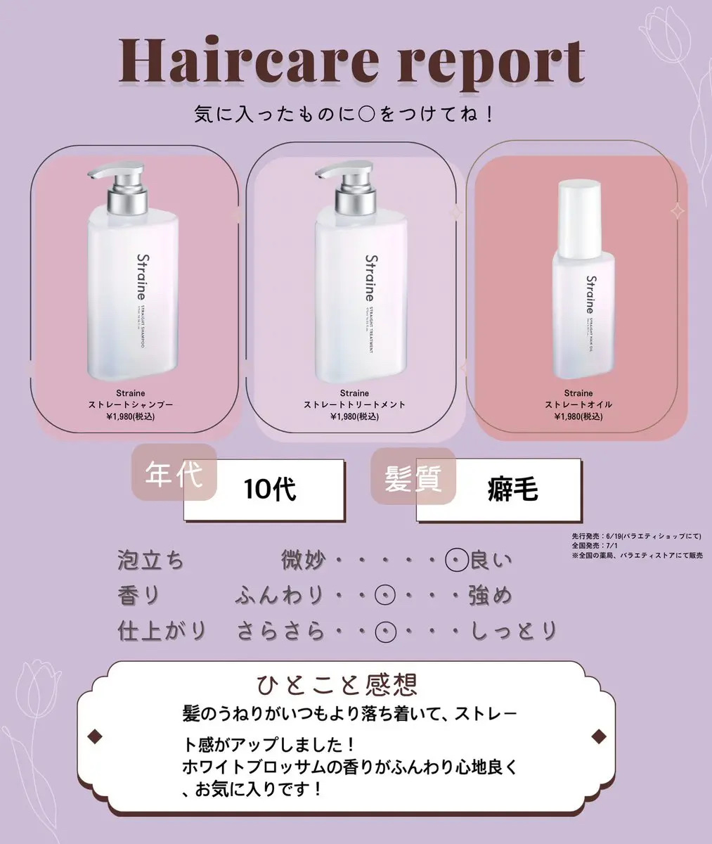 ストレートヘアオイル/Straine/ヘアオイルを使ったクチコミ（2枚目）
