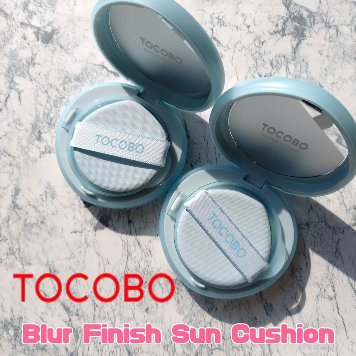 ブラーフィニッシュサンクッション/TOCOBO/日焼け止めパウダーを使ったクチコミ(1枚目)