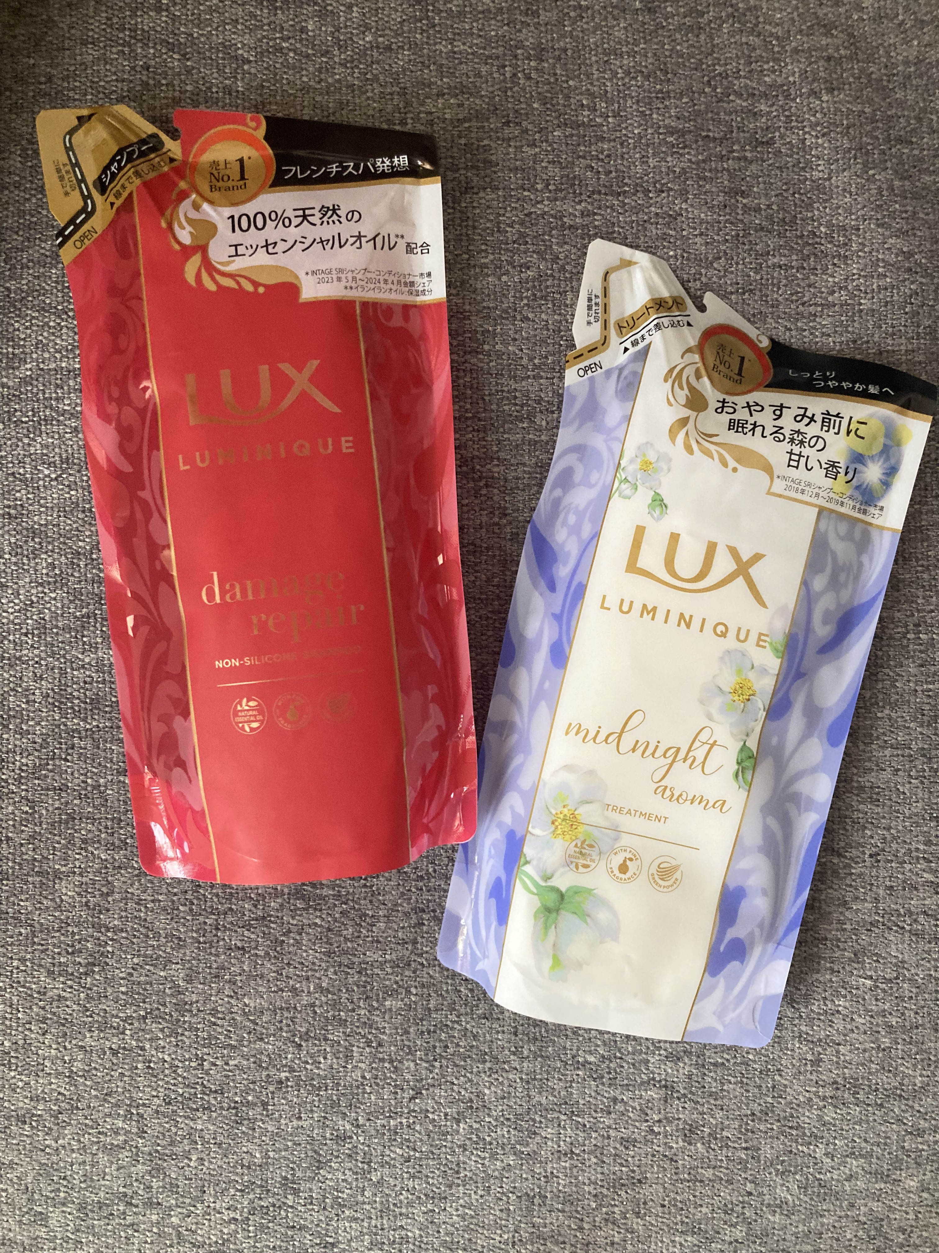 ルミニーク ダメージリペア シャンプー／トリートメント シャンプー つめかえ用 350g/LUX/市販シャンプーを使ったクチコミ（1枚目）