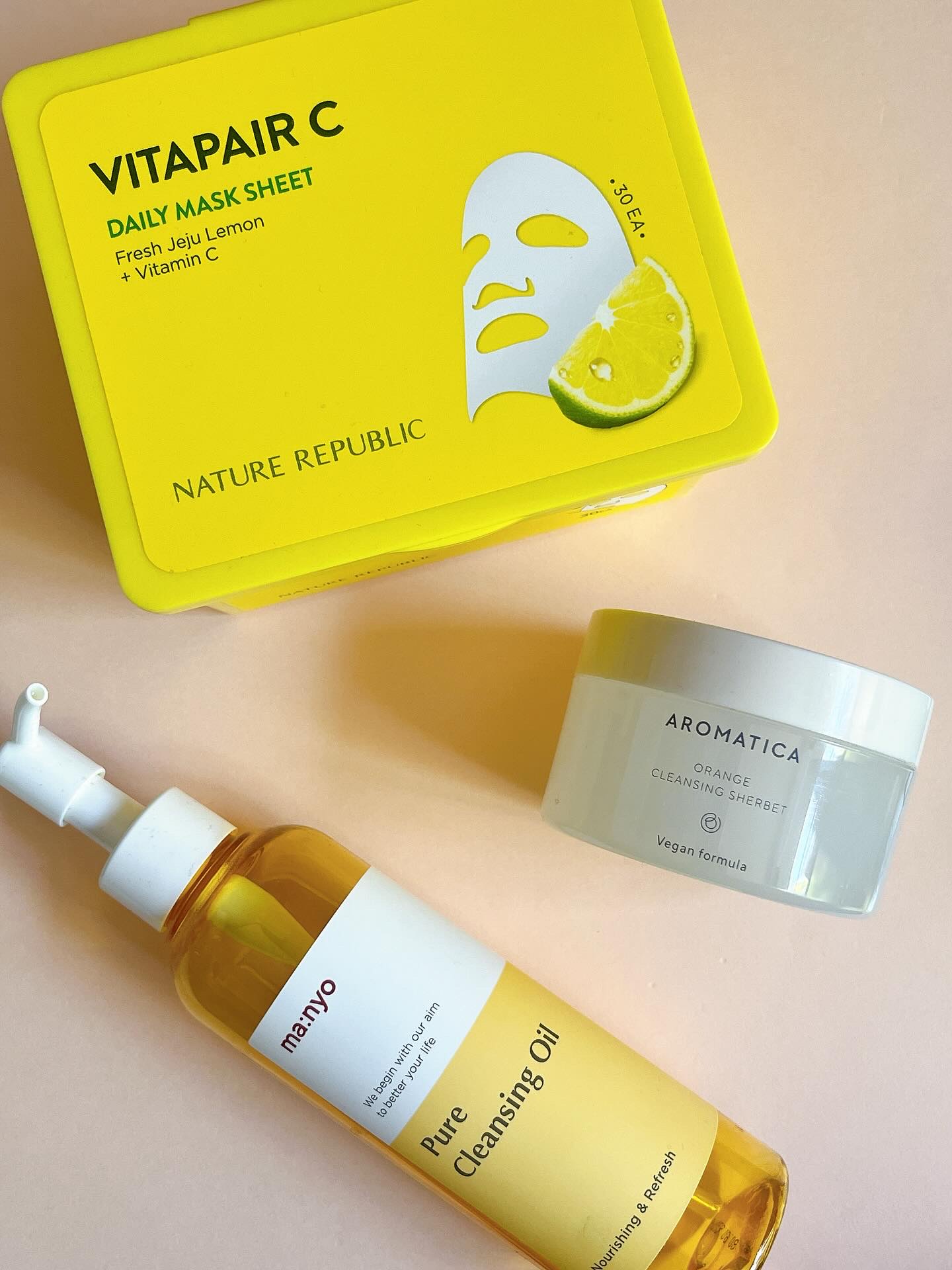 オレンジクレンジングシャーベット/AROMATICA/クレンジングバームを使ったクチコミ（2枚目）