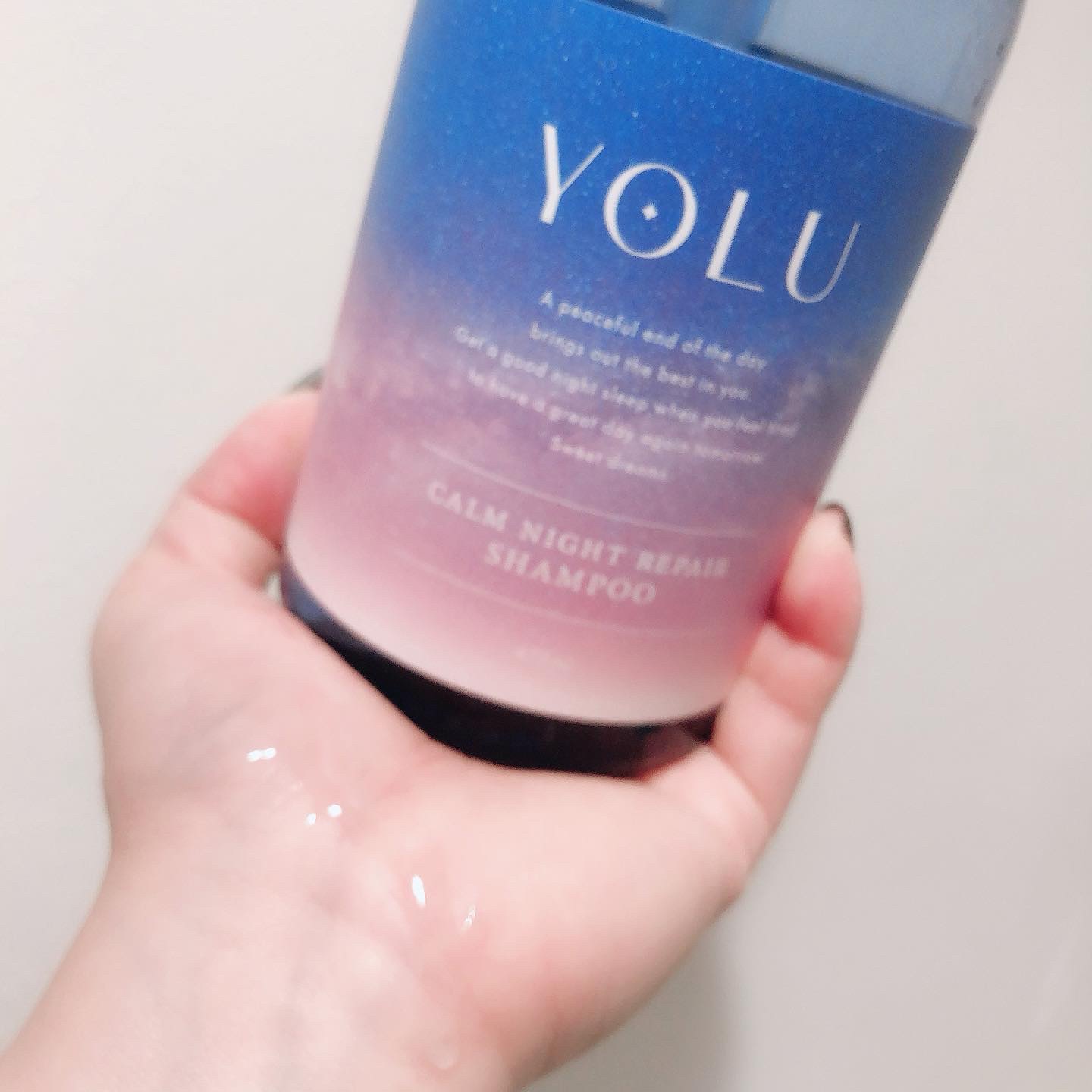 リラックスナイトリペア シャンプー／トリートメント シャンプー440ml/YOLU/シャンプー・コンディショナーを使ったクチコミ（2枚目）
