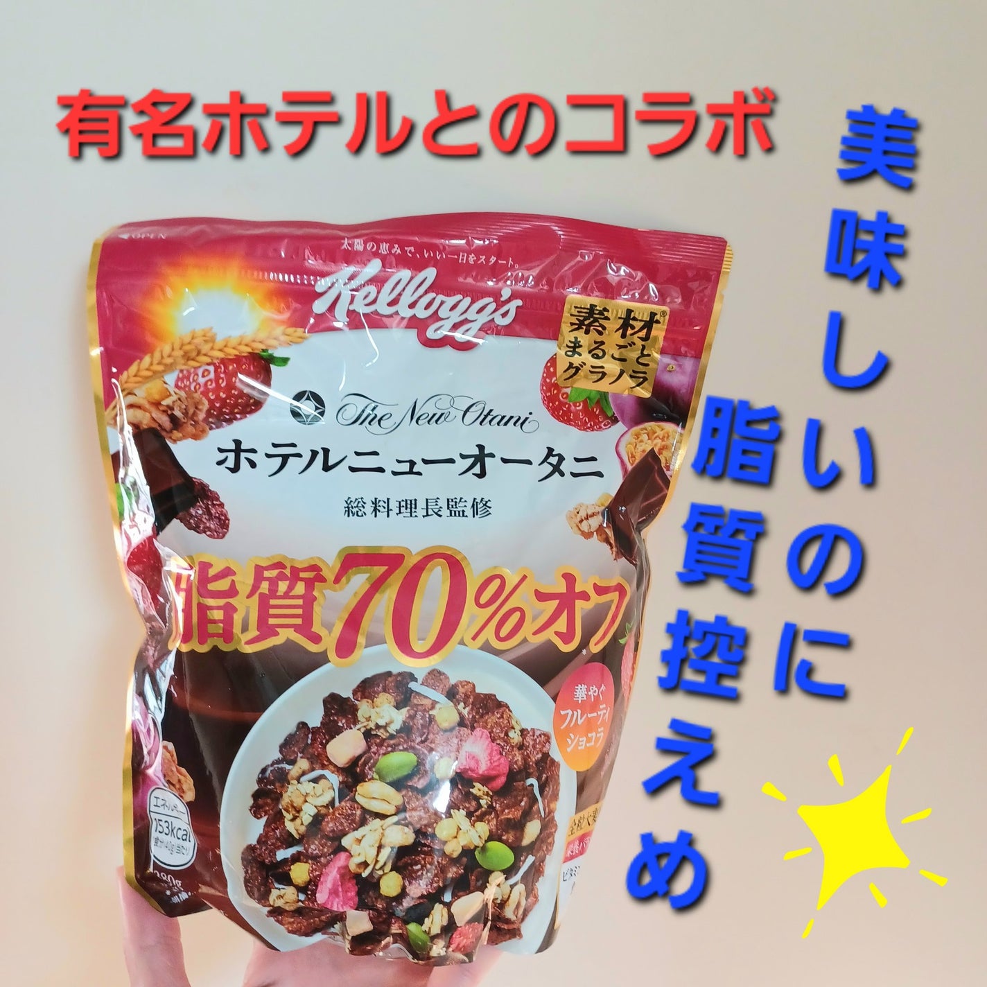 くちどけチョコレートグラノラハーフ ホテルニューオータニグランシェフ監修/ケロッグ/グラノーラを使ったクチコミ(1枚目)