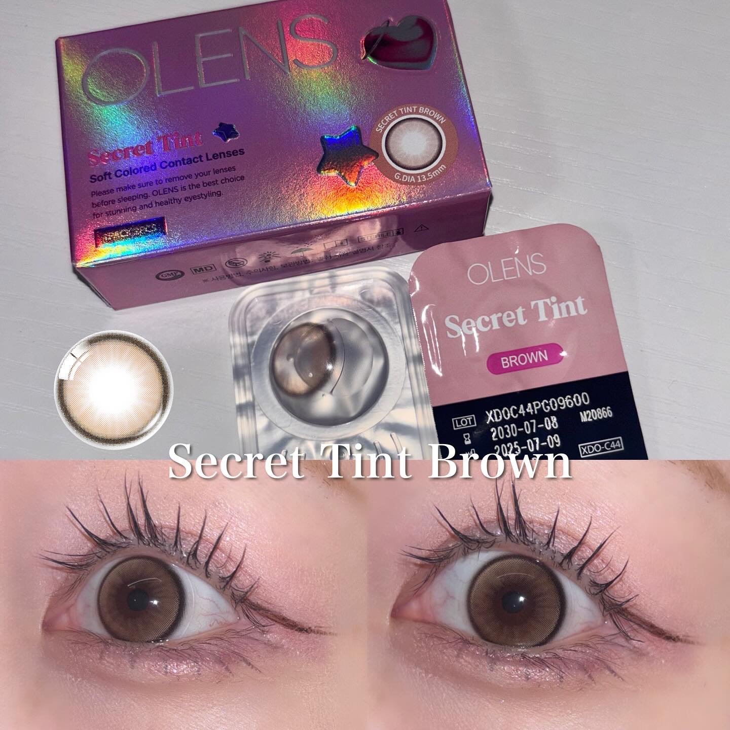 secret tint/OLENS/１ヶ月（１MONTH）カラコンを使ったクチコミ（3枚目）