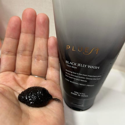 BLACK JELLY WASH(ブラックジェリーウォッシュ)/PLUEST/その他洗顔料を使ったクチコミ(4枚目)