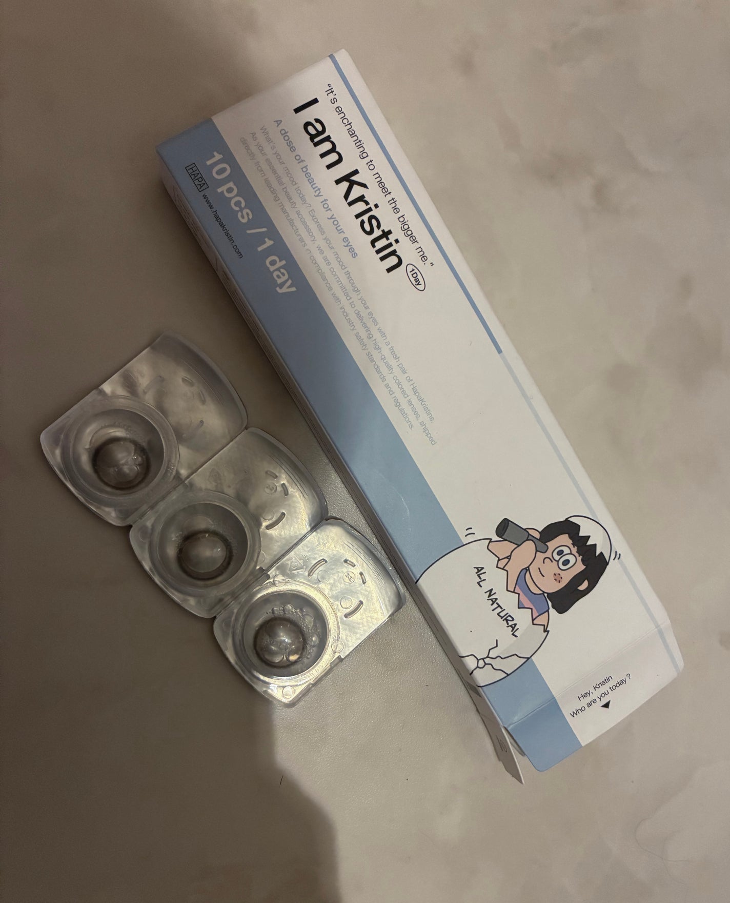 アイアムクリスティン/Hapa kristin/1ヶ月(1MONTH)カラコンを使ったクチコミ(2枚目)