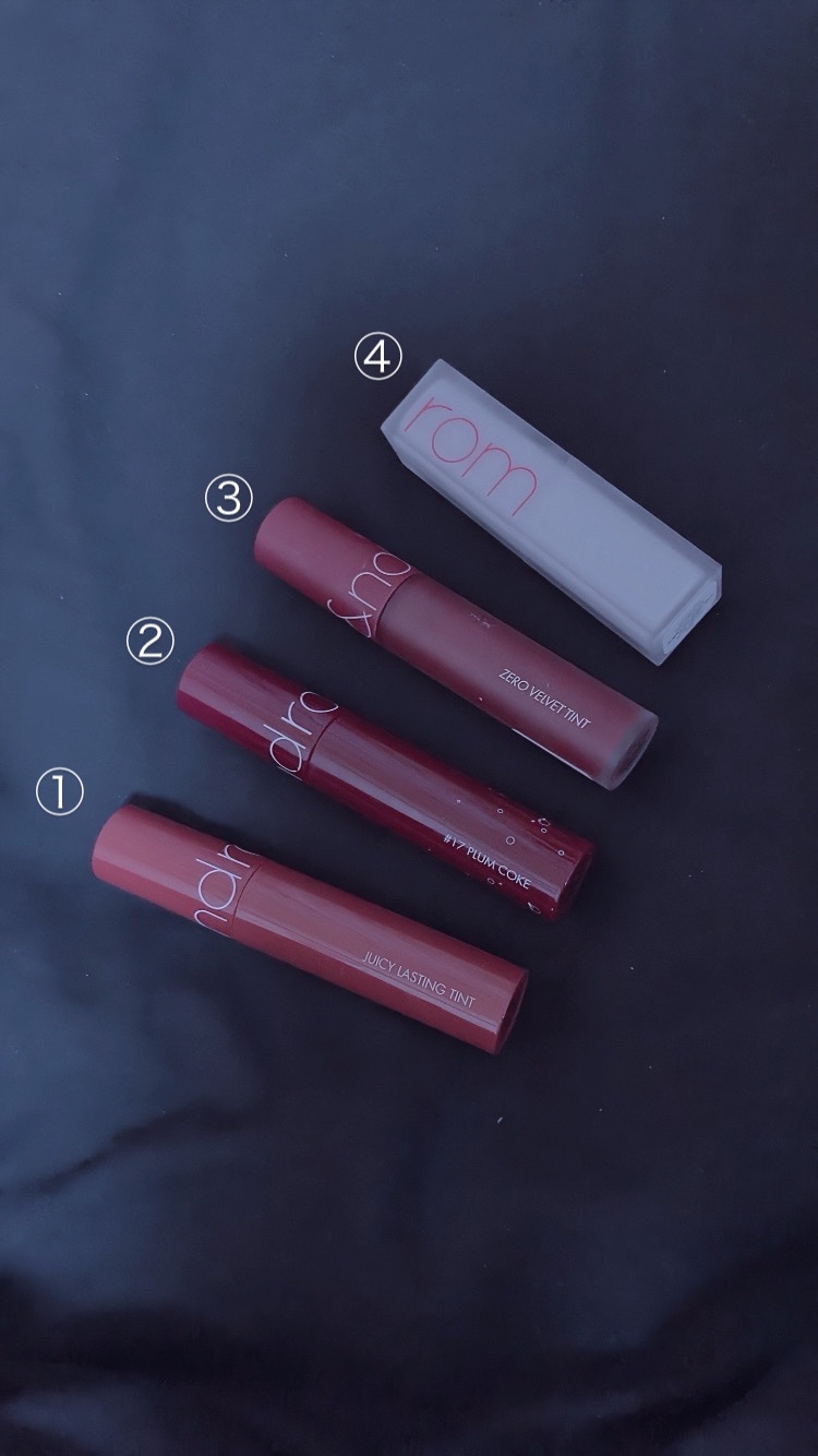 ゼロベルベットティント/rom&amp;nd/リップティントを使ったクチコミ（2枚目）