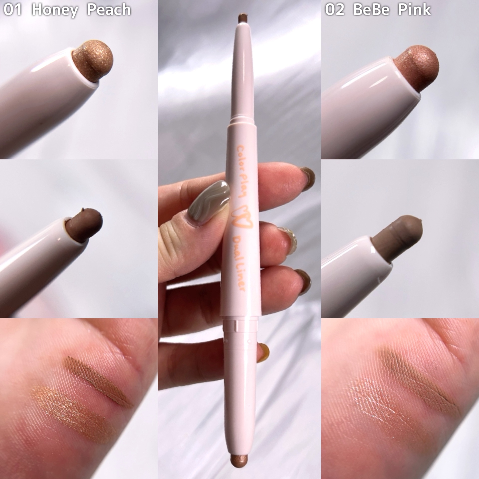 カラープレイデュアルライナー/2aN/スティックアイシャドウを使ったクチコミ（2枚目）