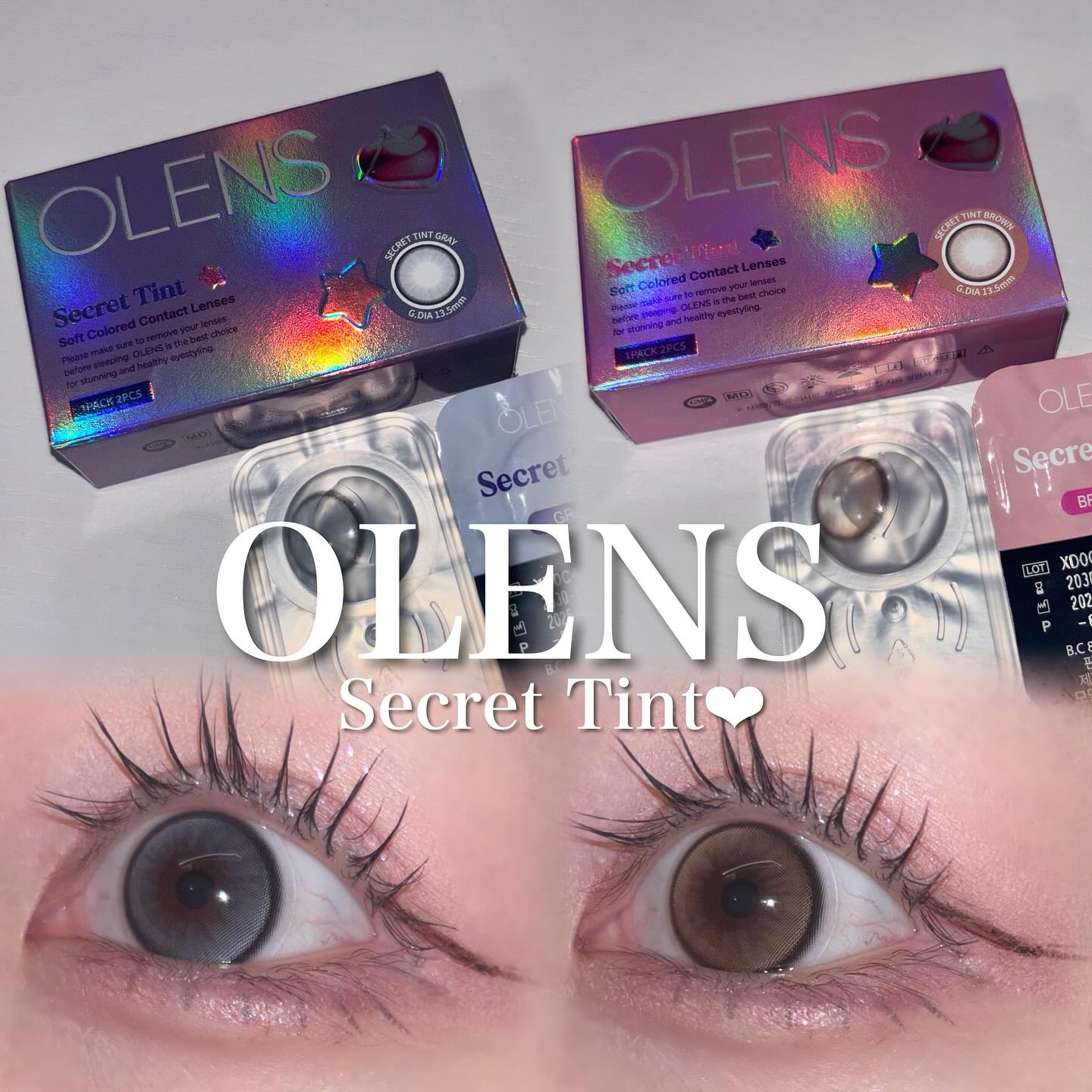 secret tint/OLENS/１ヶ月（１MONTH）カラコンを使ったクチコミ（1枚目）
