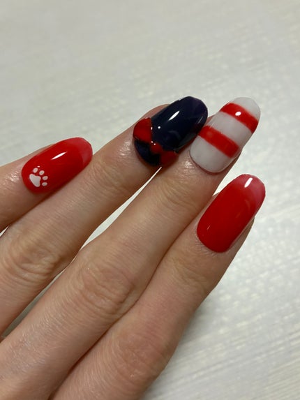 ジェルネイル(ライト対応)/セリア/ジェルネイルを使ったクチコミ(4枚目)