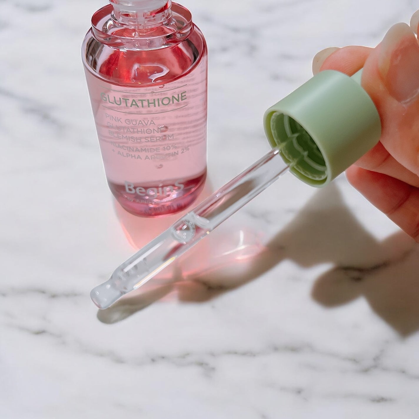 Pink Guava Glutathione Blemish Serum/BeginS by JUNGSAEMMOOL/美容液を使ったクチコミ(3枚目)
