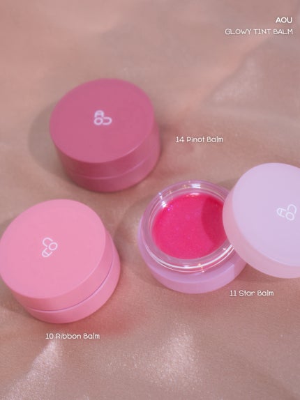 GLOWY TINT BALM/AOU/リップグロスを使ったクチコミ(2枚目)