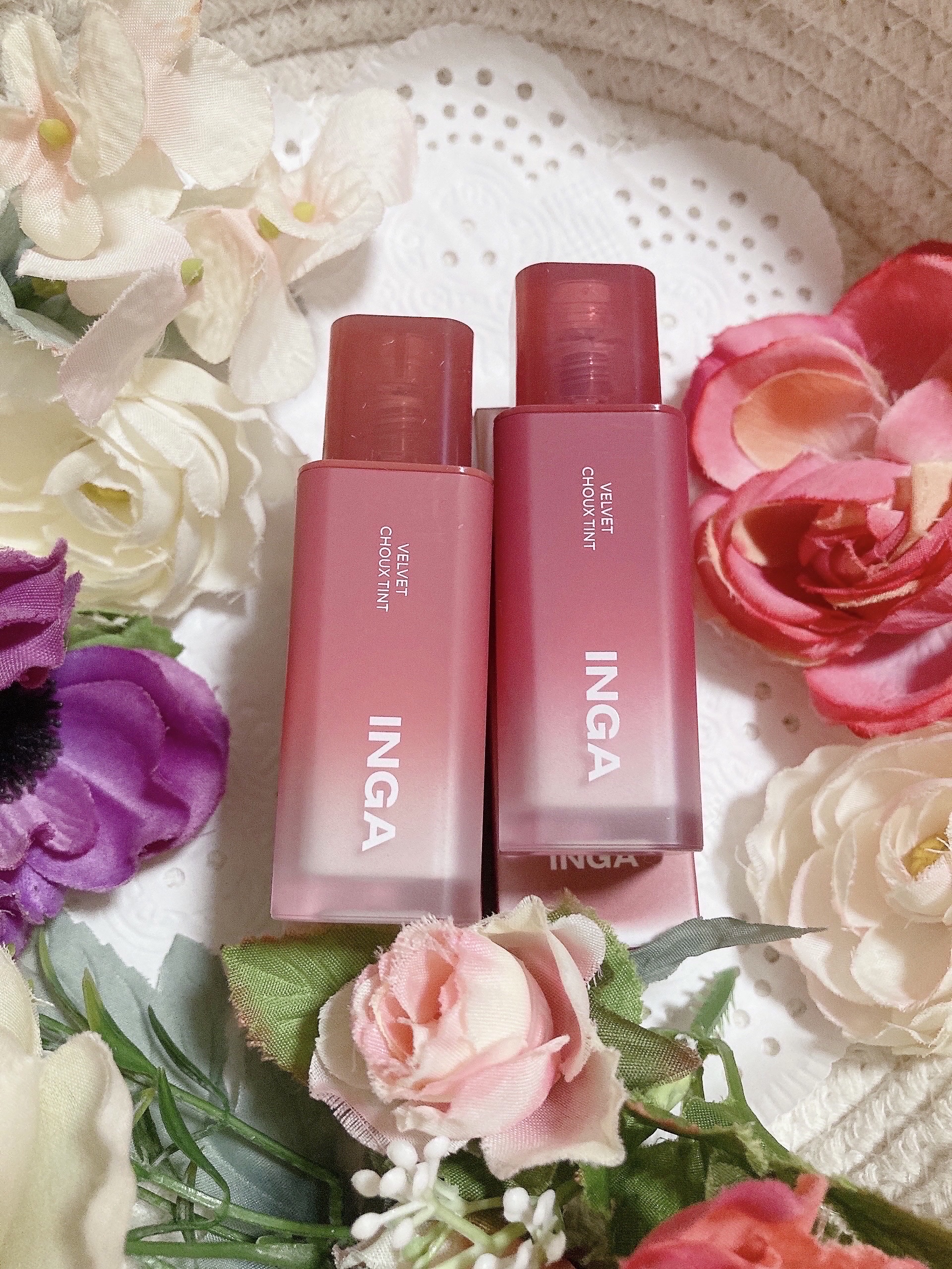 ベルベットシューティント/INGA/リップティントを使ったクチコミ（2枚目）