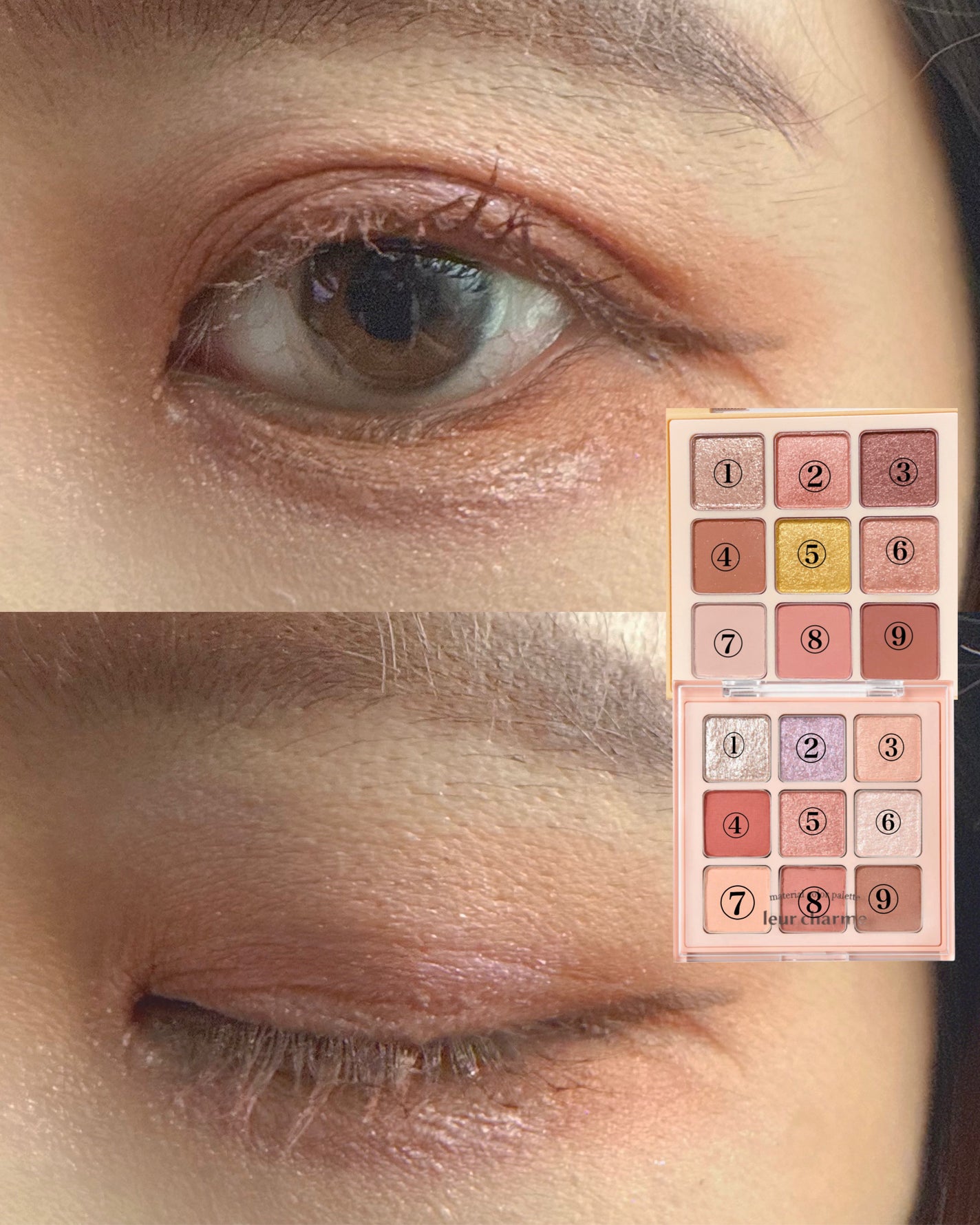 マテリアルカラーパレット/leur charme/アイシャドウパレットを使ったクチコミ(5枚目)
