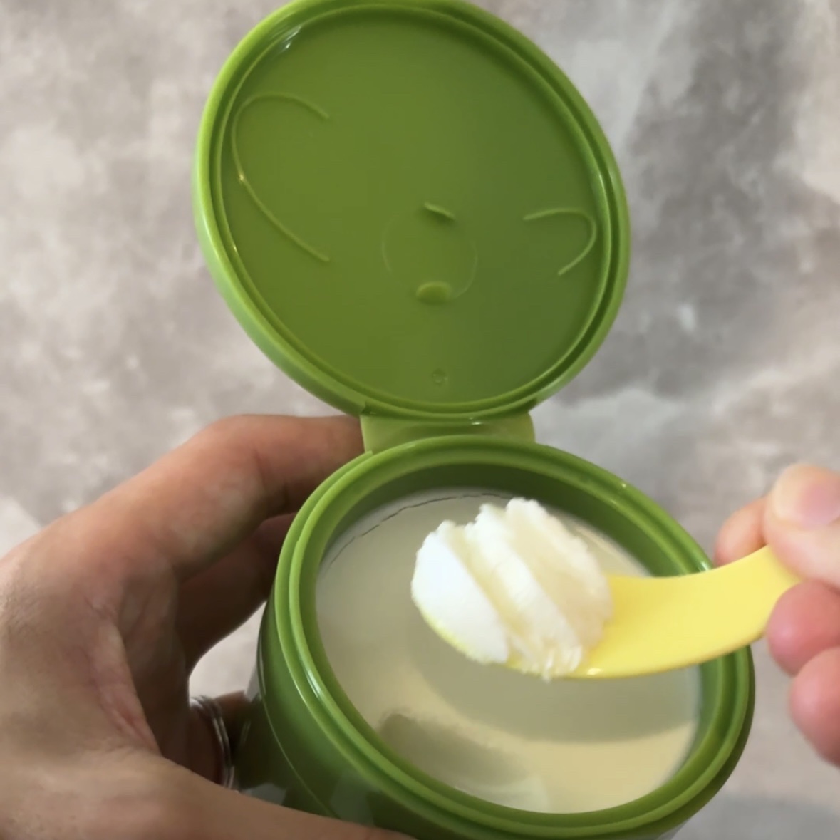 緑豆毛穴クレンジングミルクバーム/beplain/クレンジングバームを使ったクチコミ（2枚目）