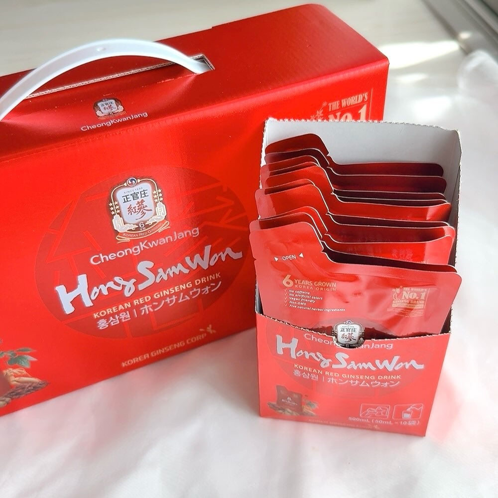 りぃさんのコスメ日記💄 on LIPS 「正官庄ホンサムウォン♡ずっと愛用してる正官庄の紅参ドリンク✨色..」(1枚目)