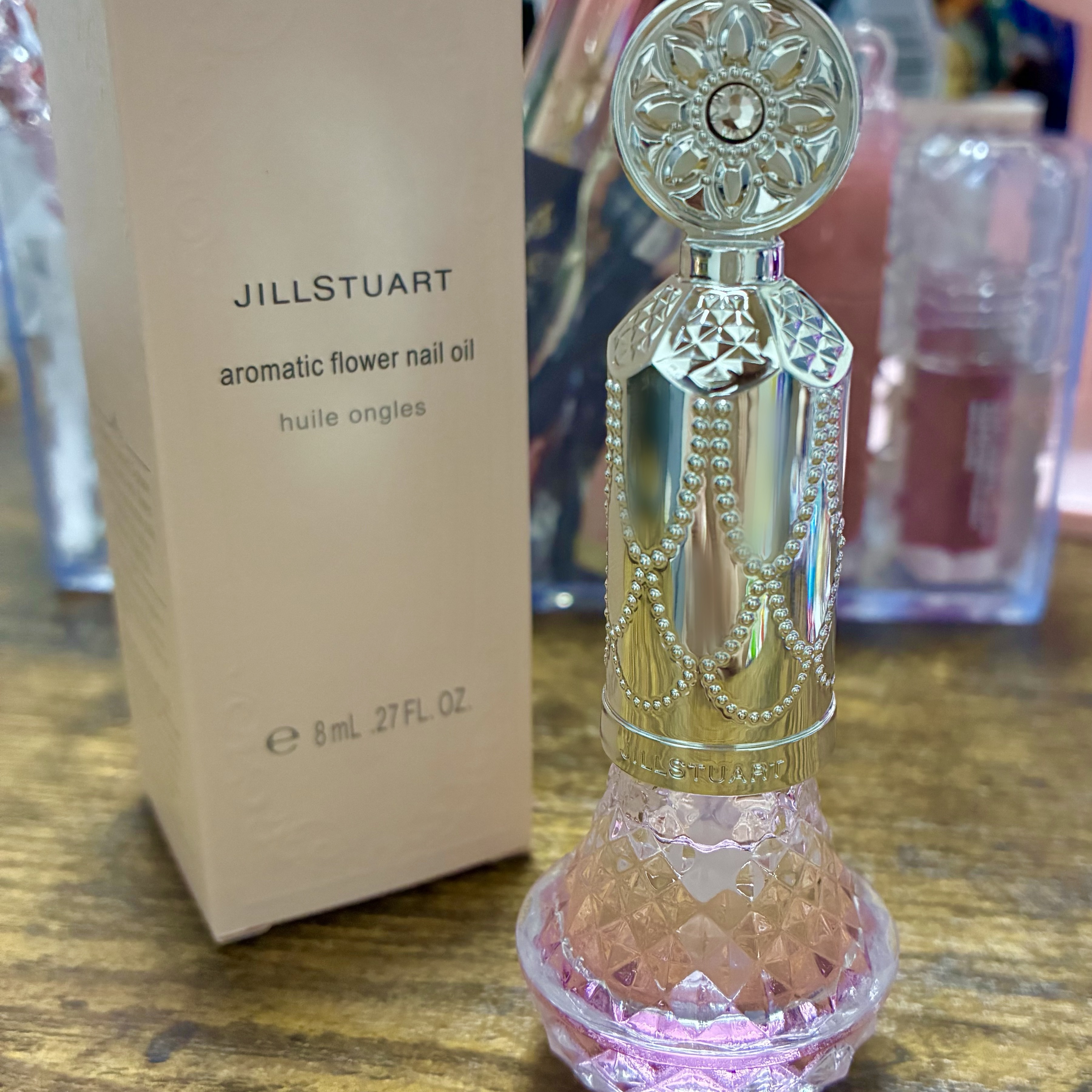アロマティックフラワー ネイルオイル 01 pink essence/JILL STUART/ネイルオイル・トリートメントを使ったクチコミ（1枚目）