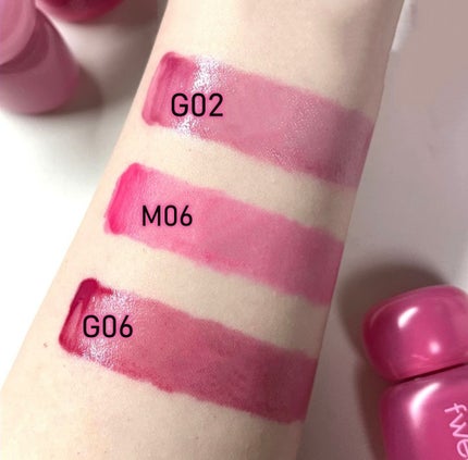 フィー ピンクオブセッションステイフィットティント/fwee/リップティントを使ったクチコミ(2枚目)