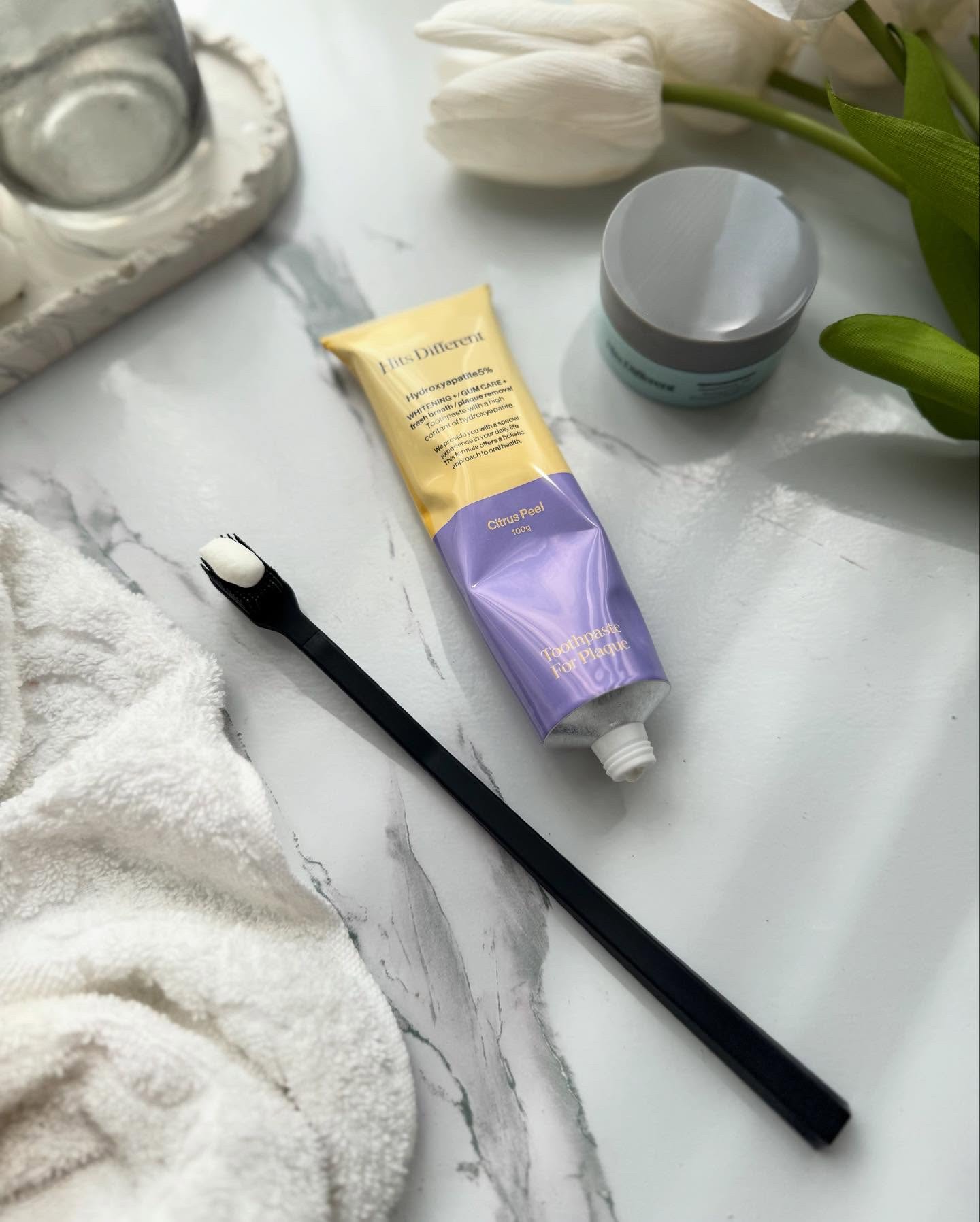 ヒッツディファレント　トゥースペースト　フォー　プラーク/Hits Different/歯磨き粉を使ったクチコミ（3枚目）