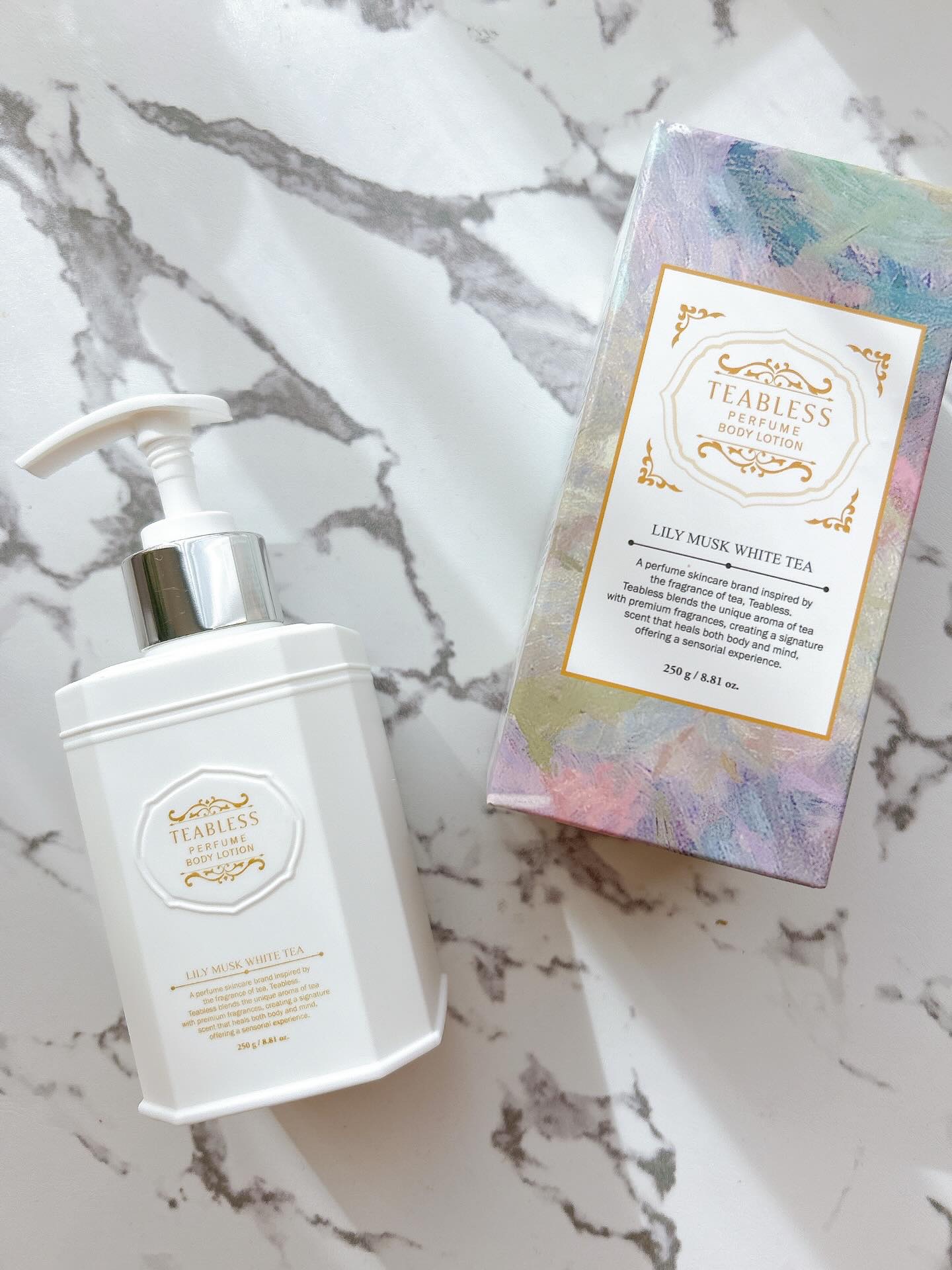 パフュームボディローション リリィムスクホワイトティー/TEABLESS/ボディローションを使ったクチコミ（1枚目）