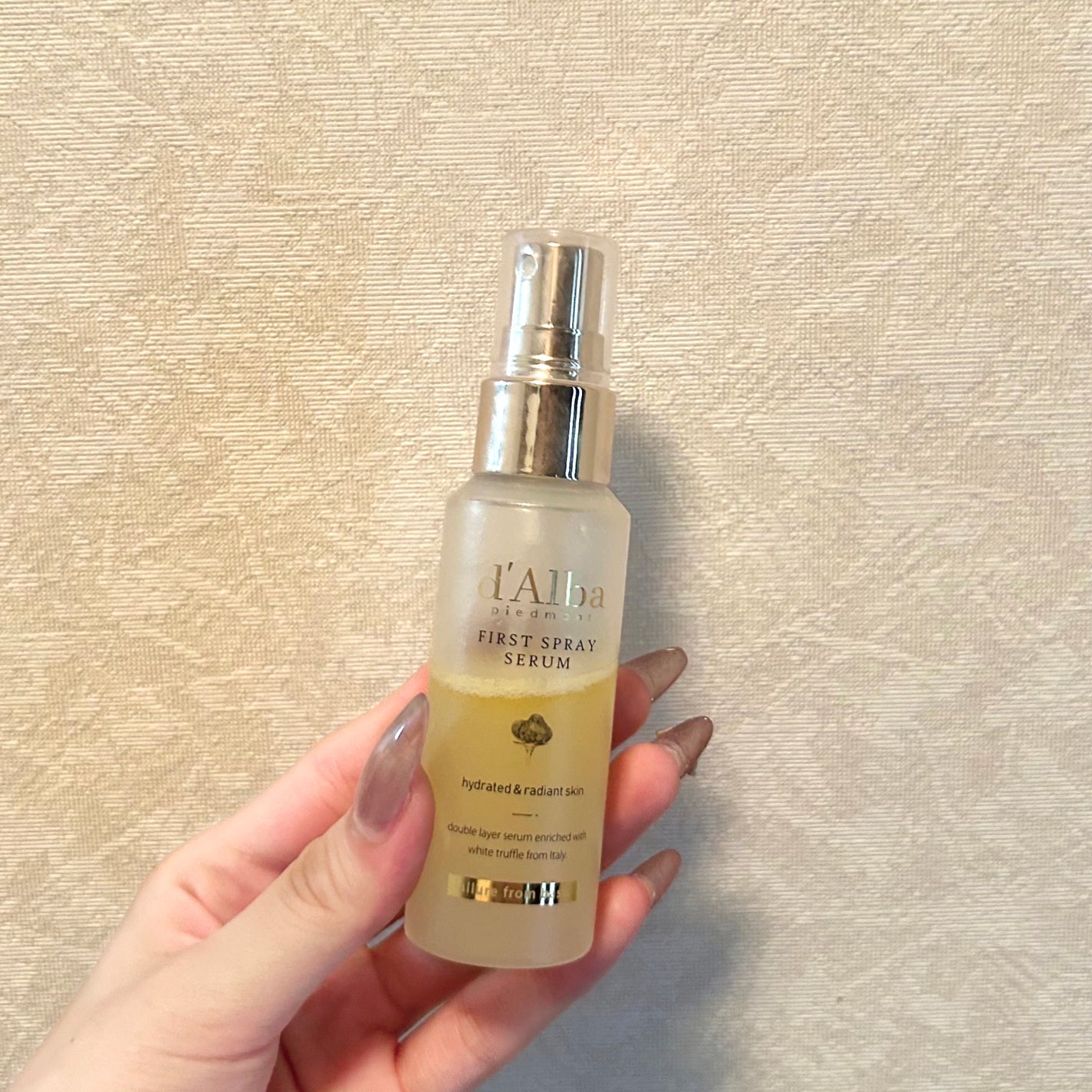 ダルバ ホワイトトリュフファーストスプレーセラム/ダルバ/ミスト状化粧水を使ったクチコミ(1枚目)