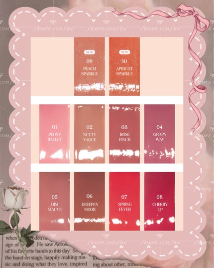 グラスティングカラーグロス/rom&nd/リップグロスを使ったクチコミ(5枚目)