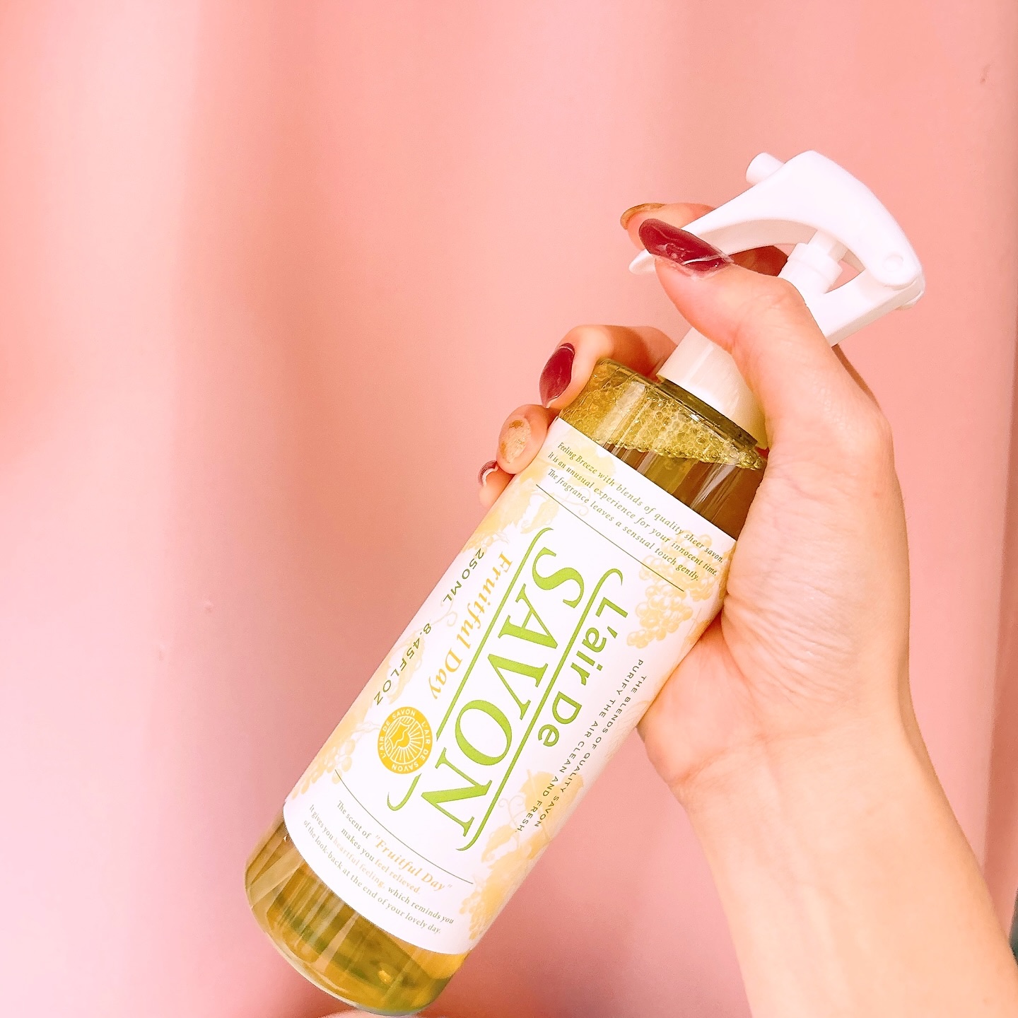 ファブリックスプレー（フルーツフルデイ）/レールデュサボン/ファブリックミストを使ったクチコミ（3枚目）