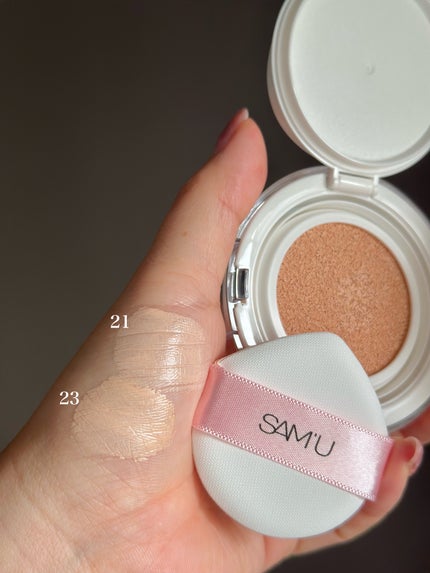 センシティブピュア&ピュアクッション/SAM'U/クッションファンデーションを使ったクチコミ(4枚目)