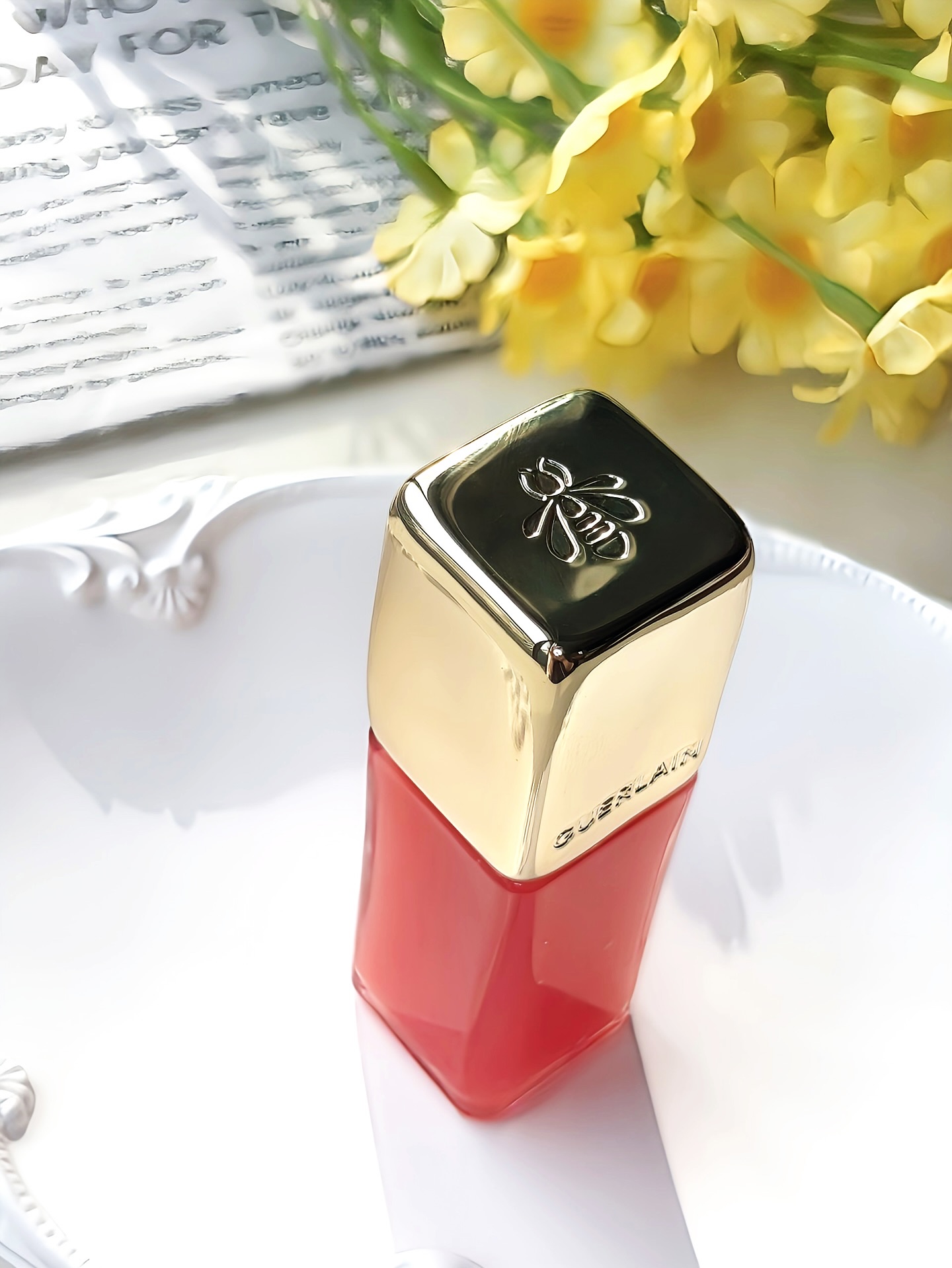 キスキス ビー グロウ オイル/GUERLAIN/リップグロスを使ったクチコミ（3枚目）