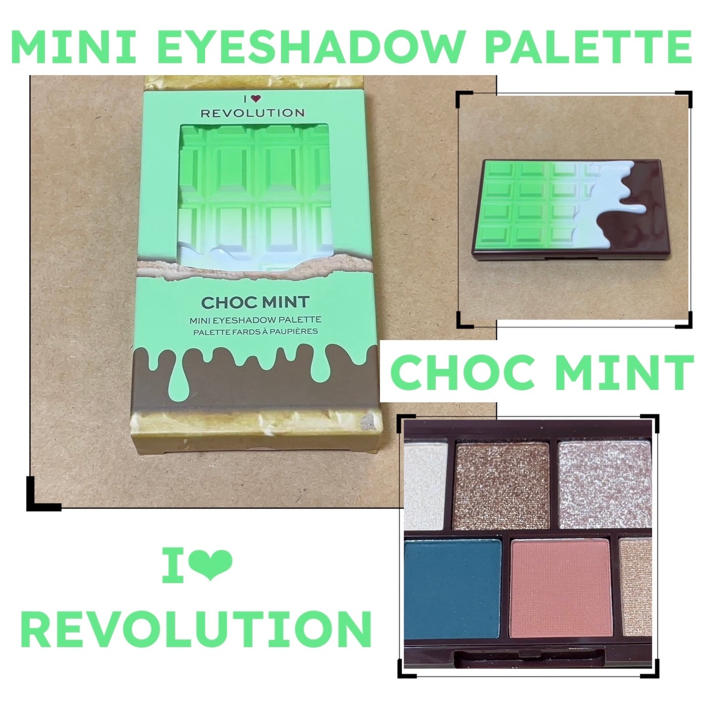 ミニチョコレートアイシャドウパレット/MAKEUP REVOLUTION/アイシャドウパレットを使ったクチコミ(1枚目)