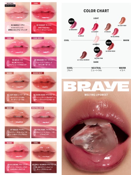 メルティングリップスウィート/BRAYE/口紅を使ったクチコミ(4枚目)
