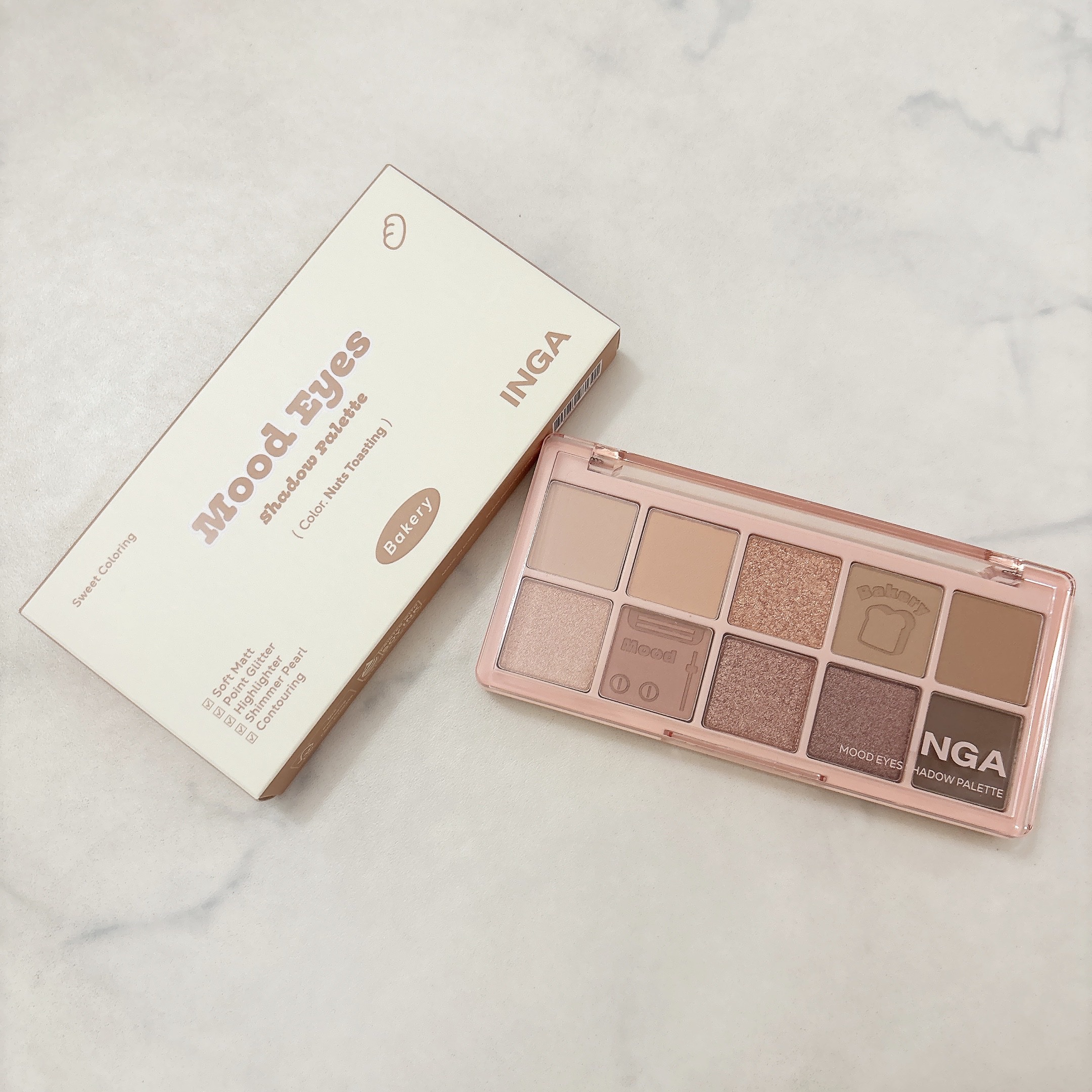 ムードアイズシャドウパレット/INGA/アイシャドウパレットを使ったクチコミ（1枚目）